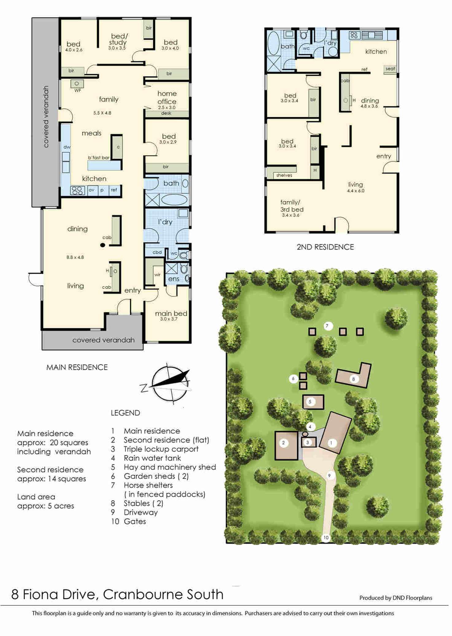 Floorplan of Homely house listing, 8 Fiona Drive, Cranbourne South VIC 3977