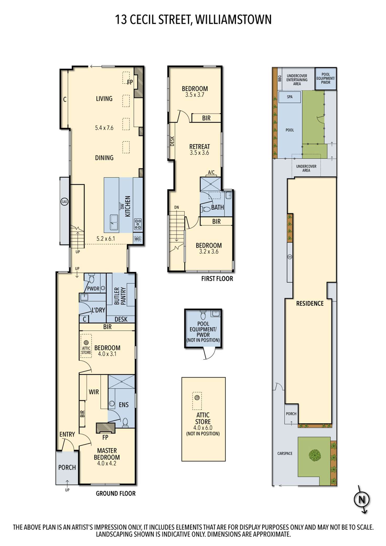 Floorplan of Homely house listing, 13 Cecil Street, Williamstown VIC 3016