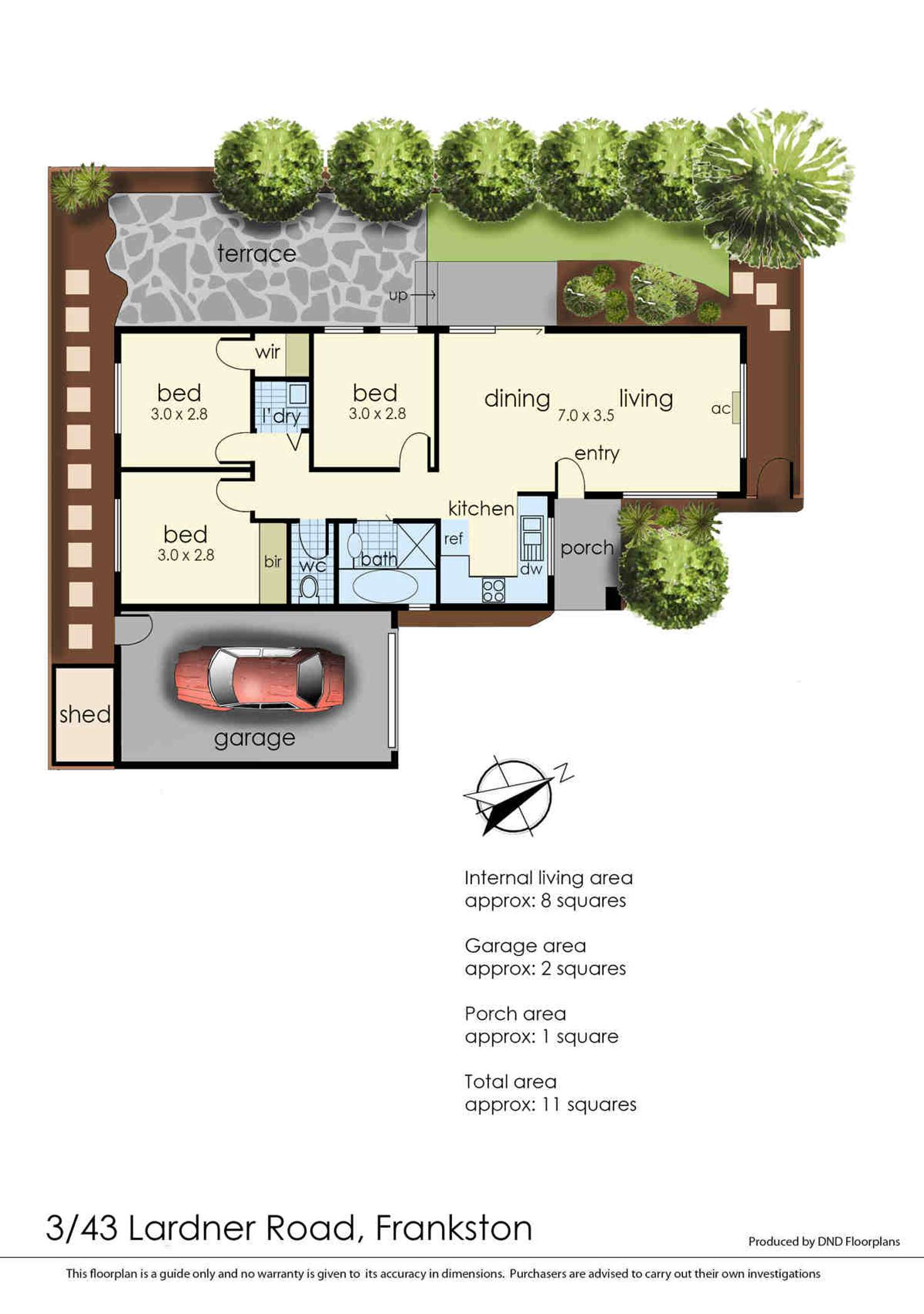 Floorplan of Homely house listing, 3/43 Lardner Road, Frankston VIC 3199