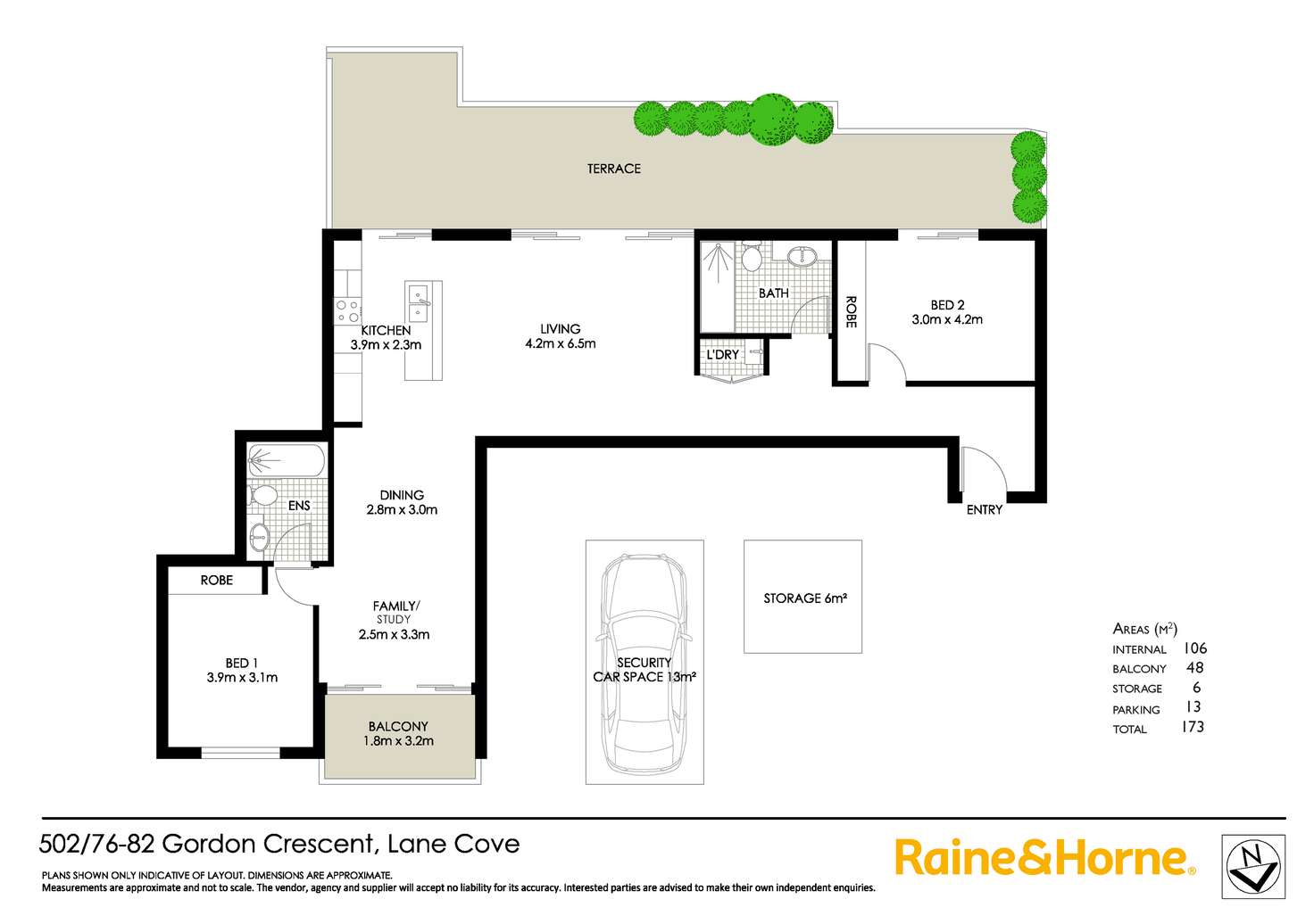 Floorplan of Homely apartment listing, 502/76-82 Gordon Crescent, Lane Cove NSW 2066