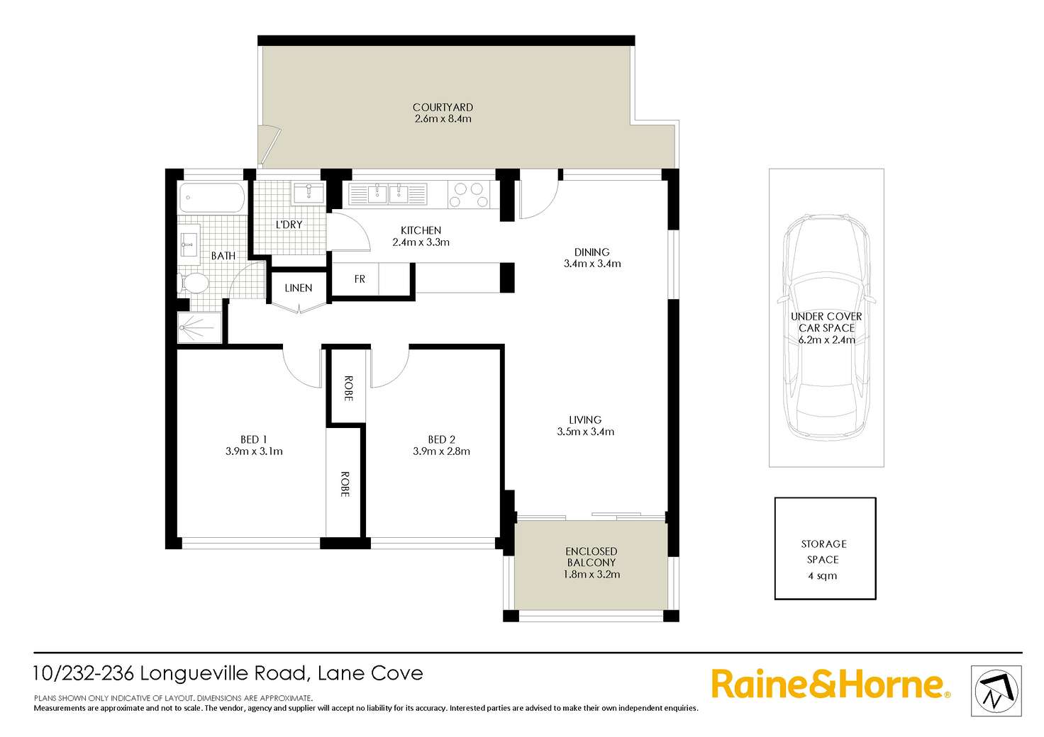 Floorplan of Homely apartment listing, 10/232 Longueville Road, Lane Cove NSW 2066