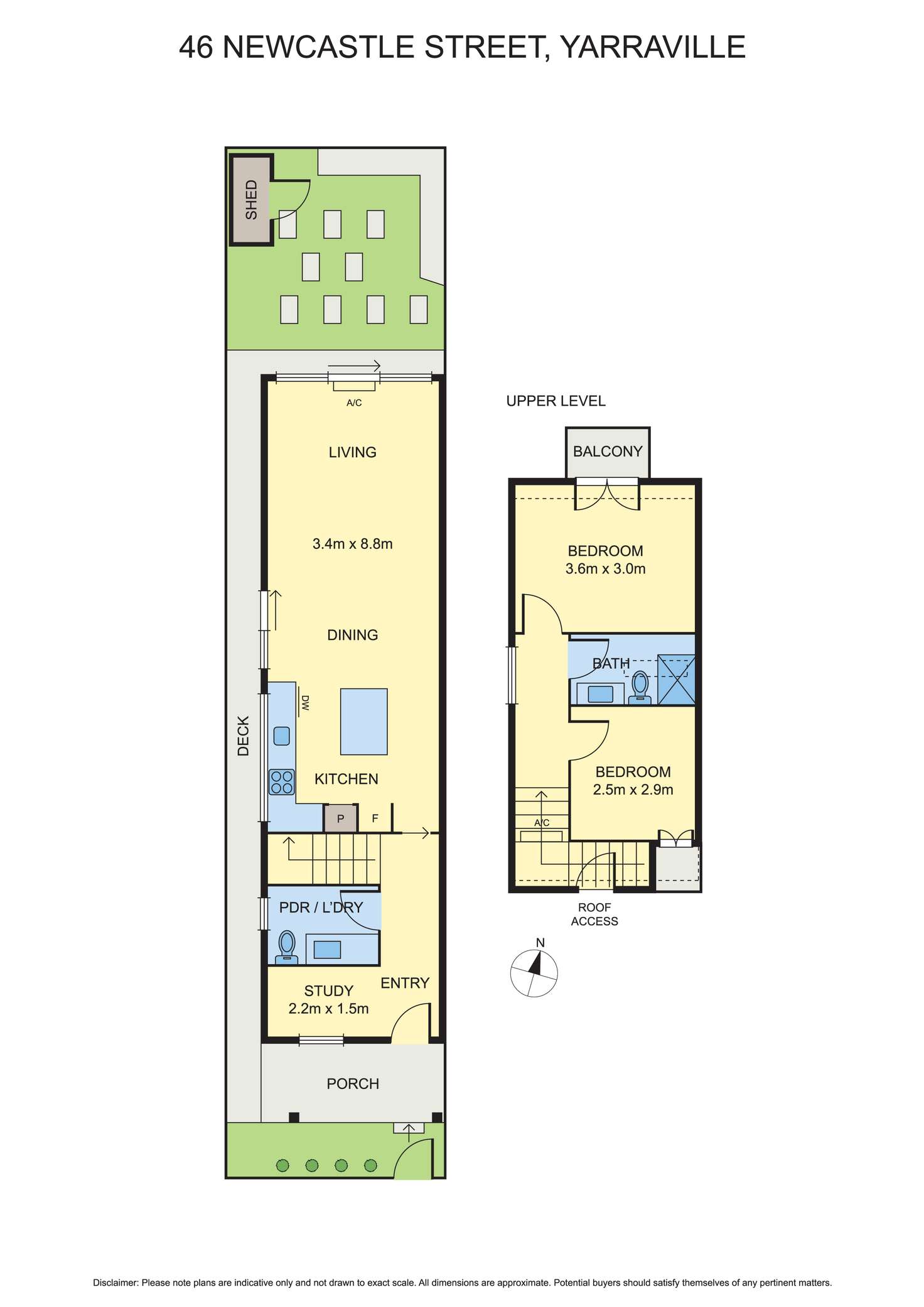 Floorplan of Homely house listing, 46 Newcastle Street, Yarraville VIC 3013