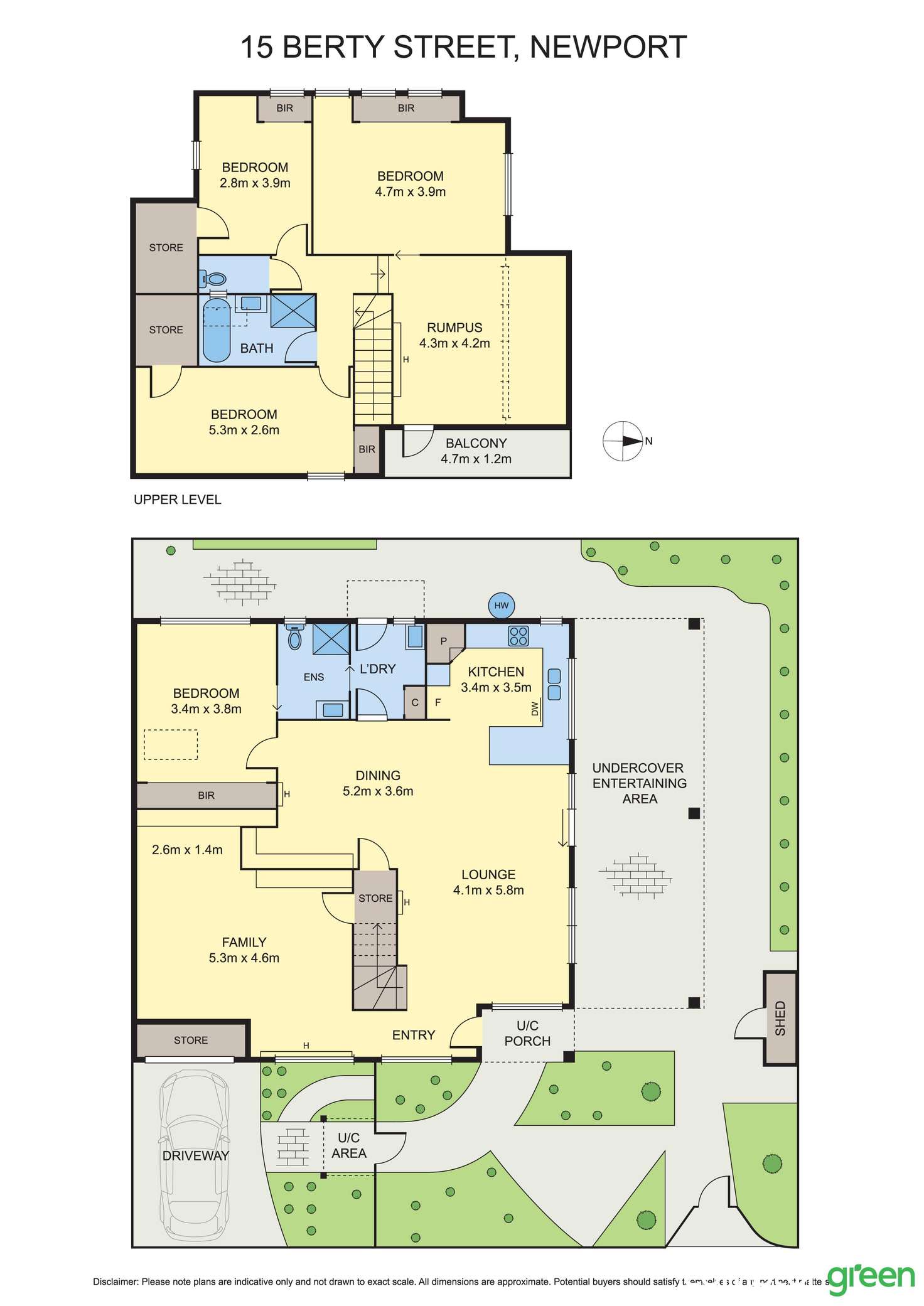 Floorplan of Homely house listing, 15 Berty Street, Newport VIC 3015