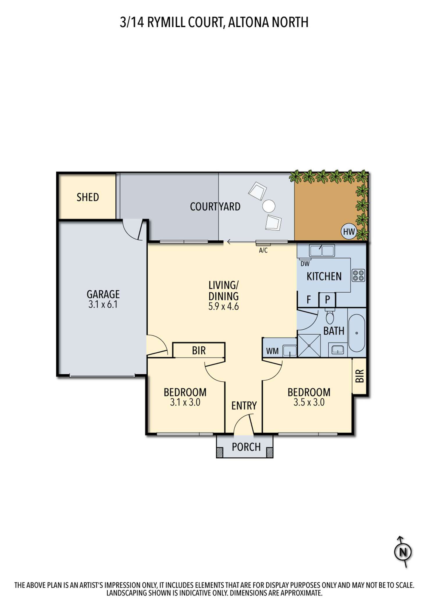 Floorplan of Homely house listing, 3/14 Rymill Court, Altona North VIC 3025