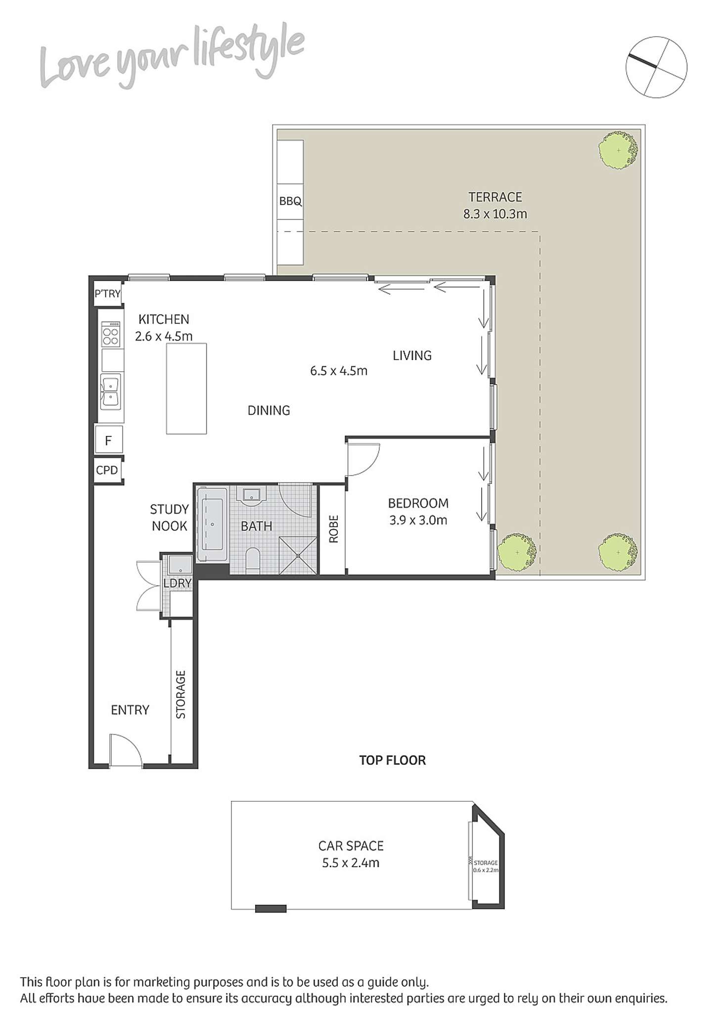 Floorplan of Homely apartment listing, 410/21 Enmore Road, Newtown NSW 2042