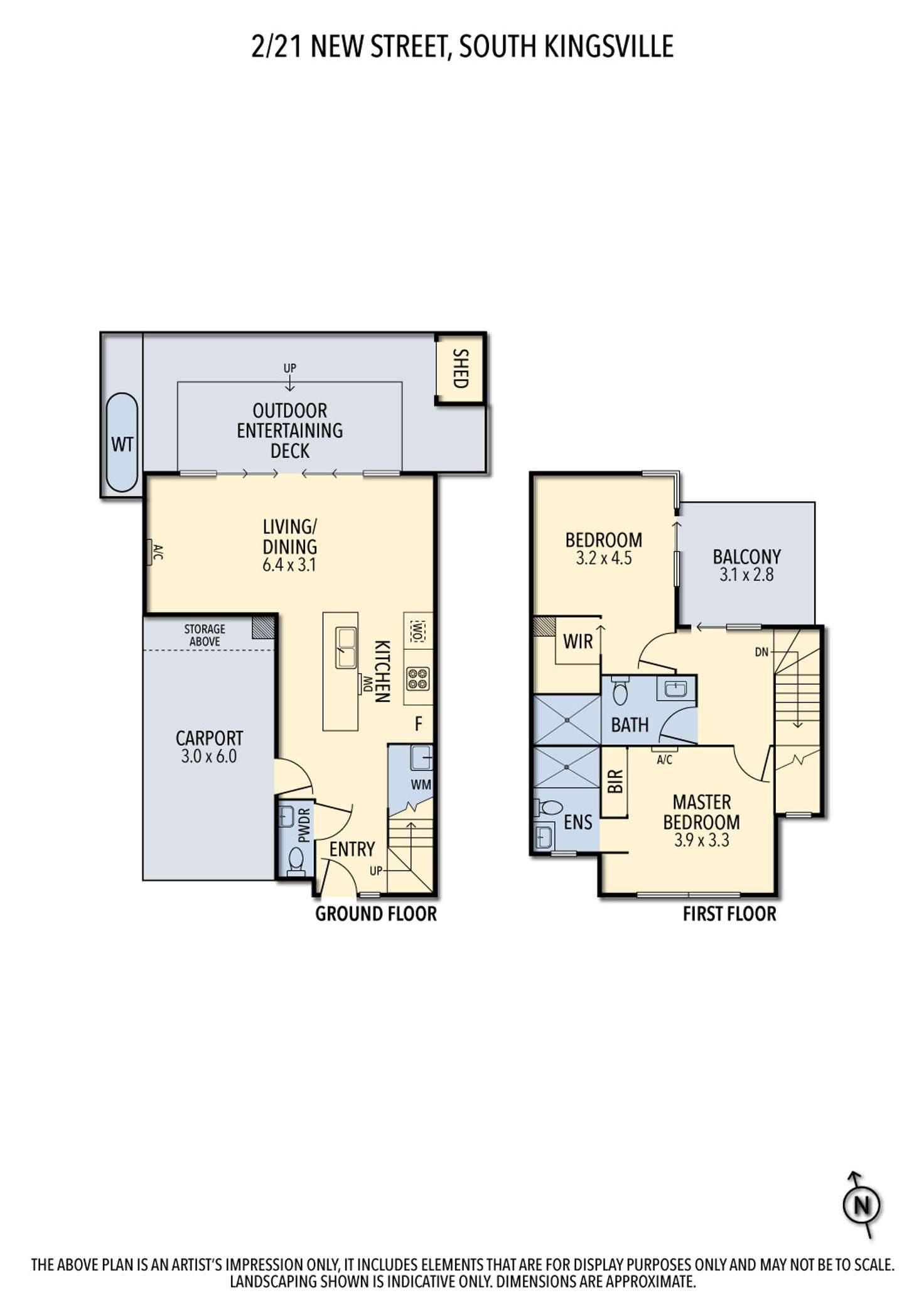 Floorplan of Homely house listing, 2/21 New Street, South Kingsville VIC 3015