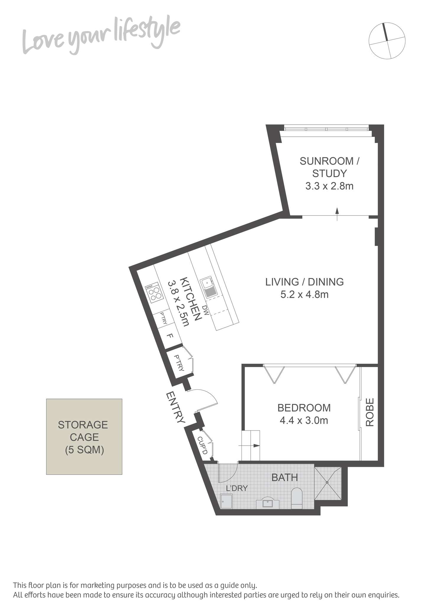 Floorplan of Homely apartment listing, 501/172 Riley Street, Darlinghurst NSW 2010