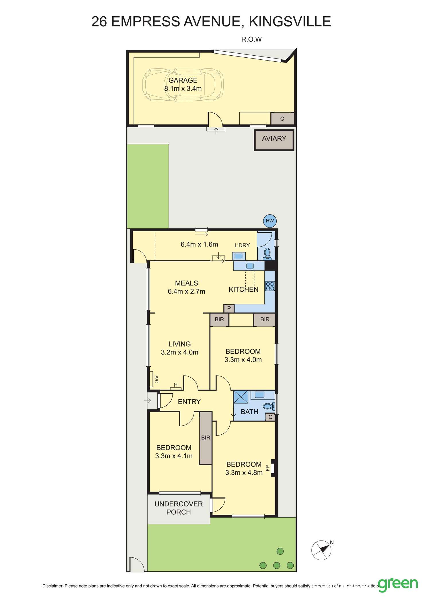 Floorplan of Homely house listing, 26 Empress Avenue, Kingsville VIC 3012
