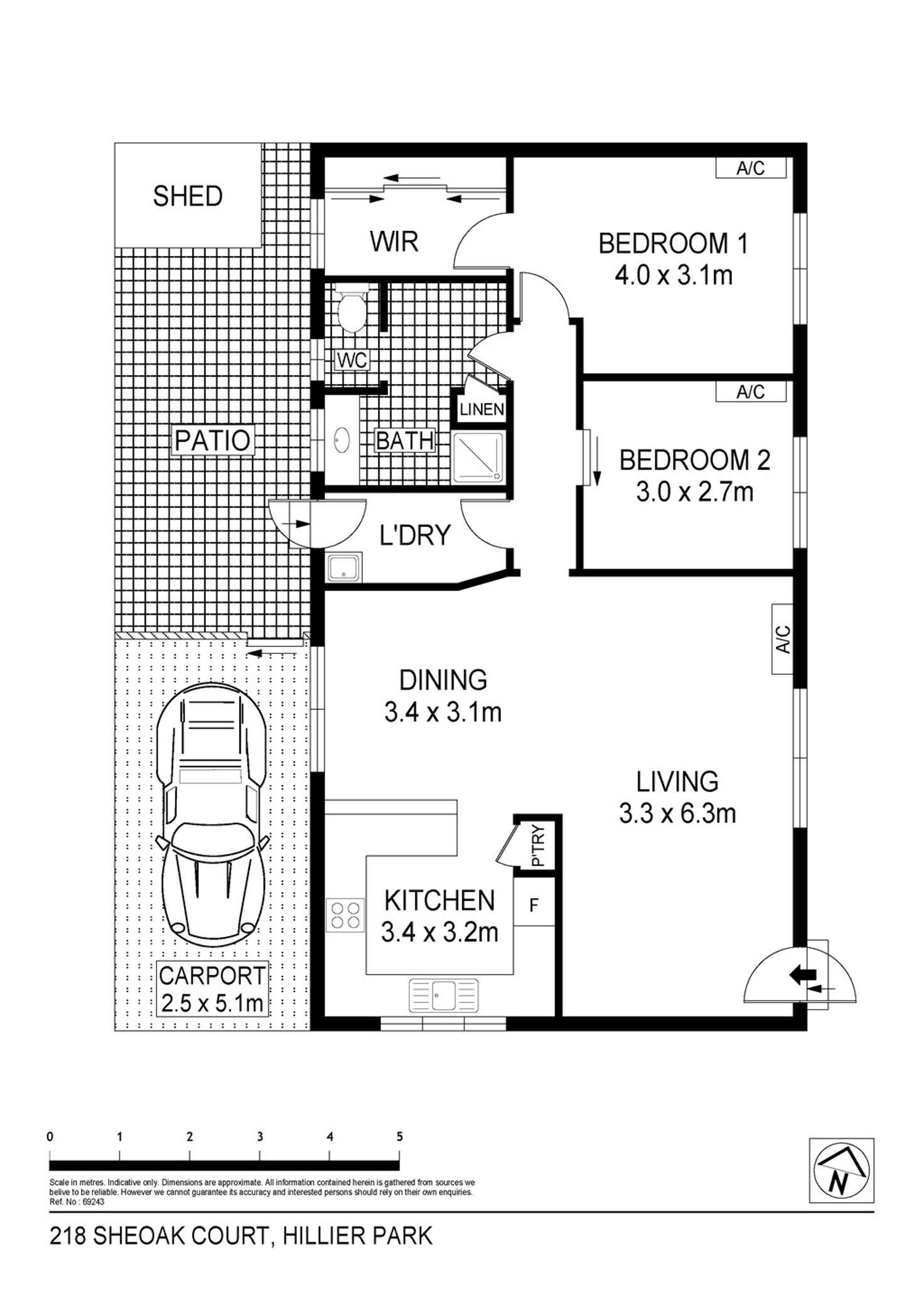 Floorplan of Homely house listing, 218/36 Hillier Road, Hillier SA 5116