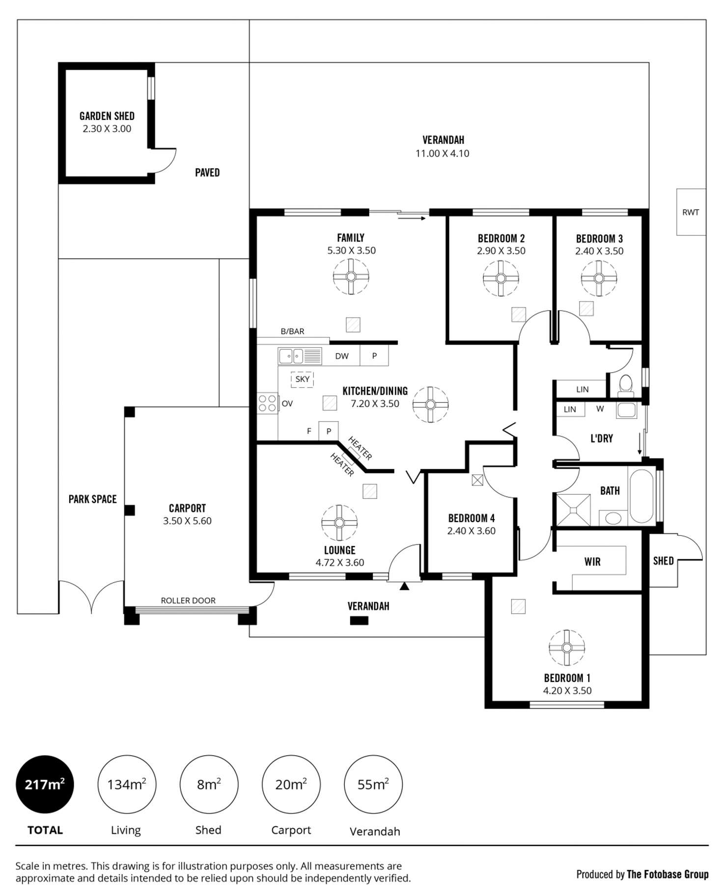 Floorplan of Homely house listing, 130 Barcelona Road, Noarlunga Downs SA 5168