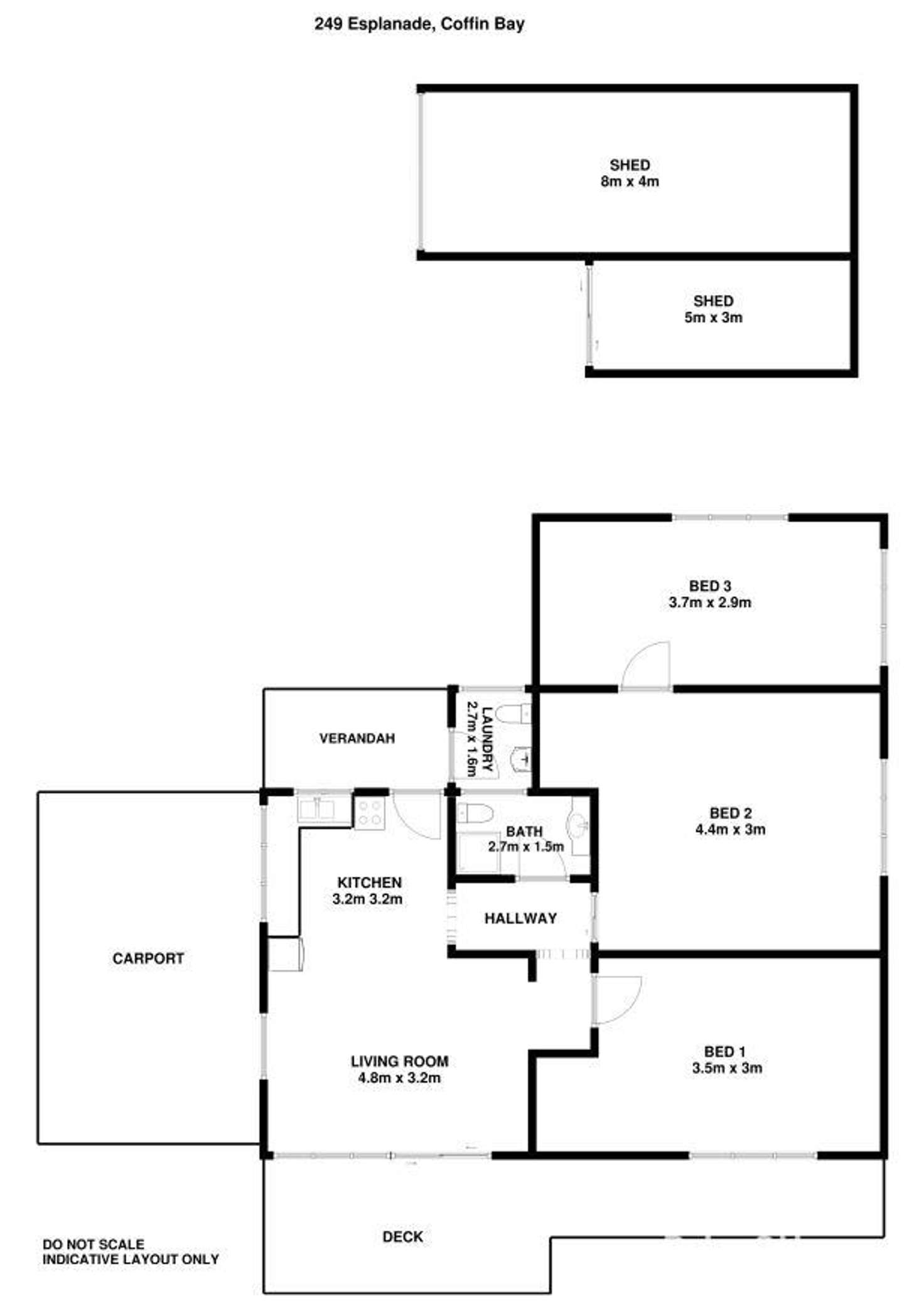 Floorplan of Homely house listing, 249 Esplanade, Coffin Bay SA 5607