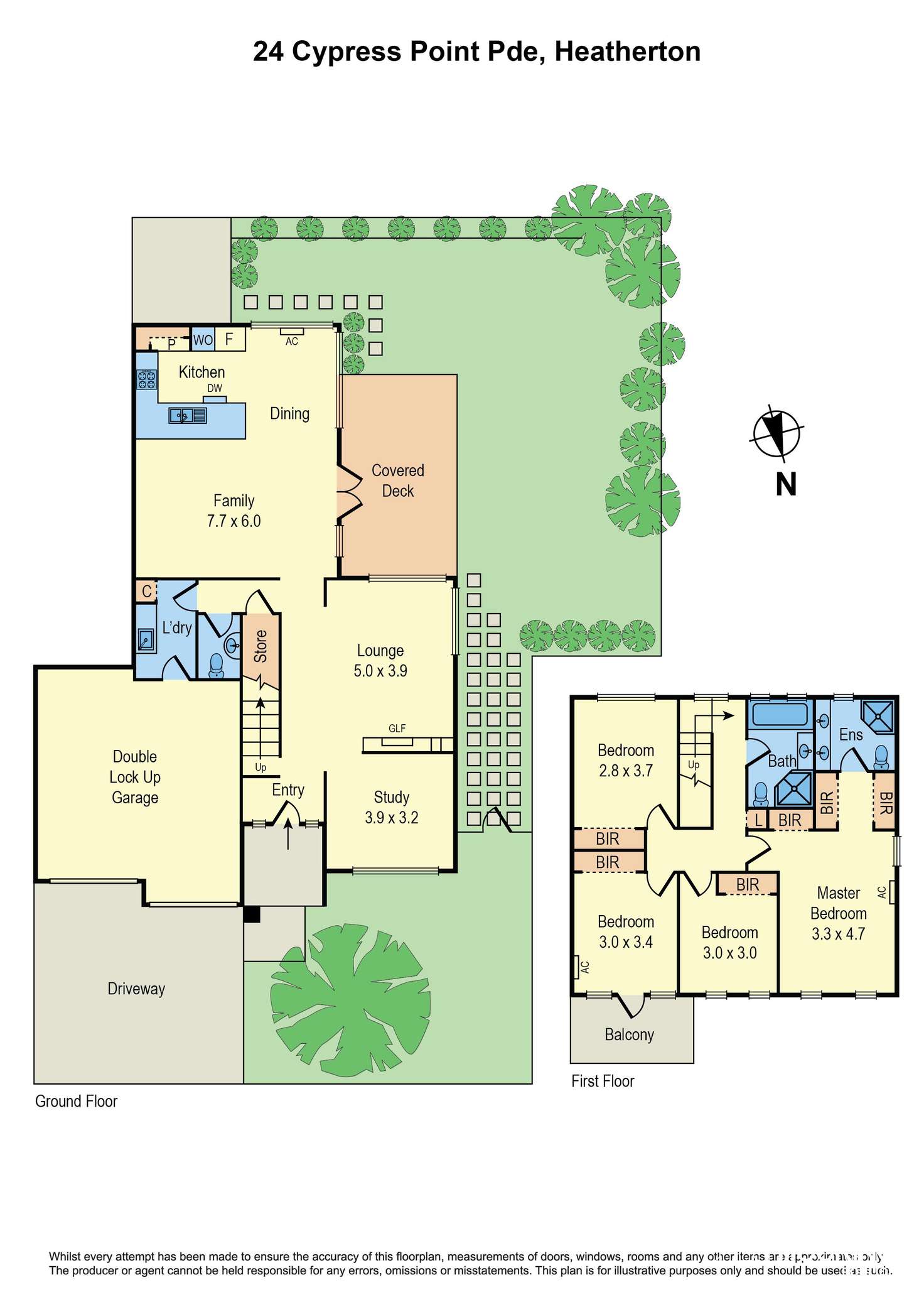 Floorplan of Homely house listing, 24 Cypress Point Parade, Heatherton VIC 3202