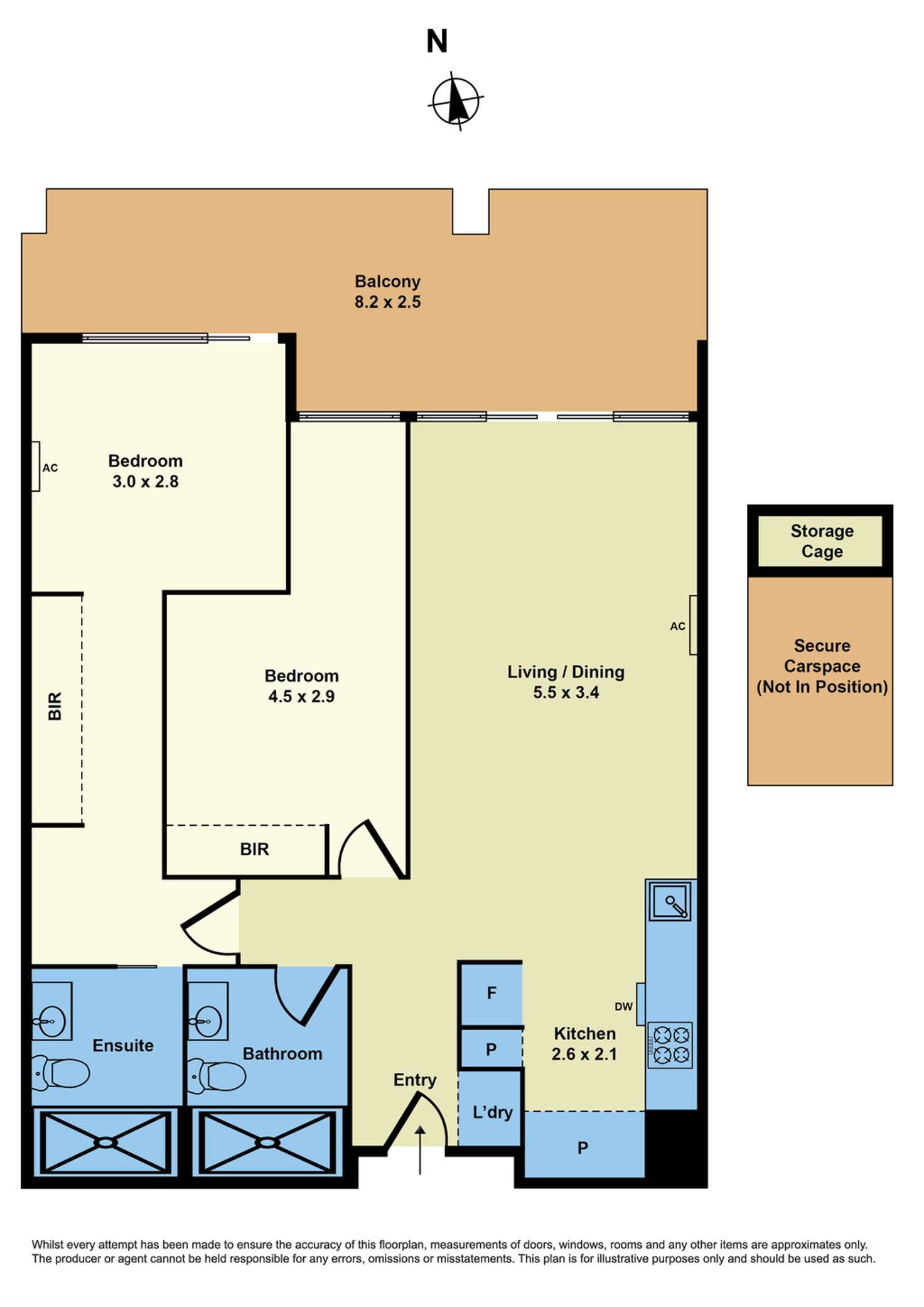 Floorplan of Homely apartment listing, 502/47 Nelson Place, Williamstown VIC 3016