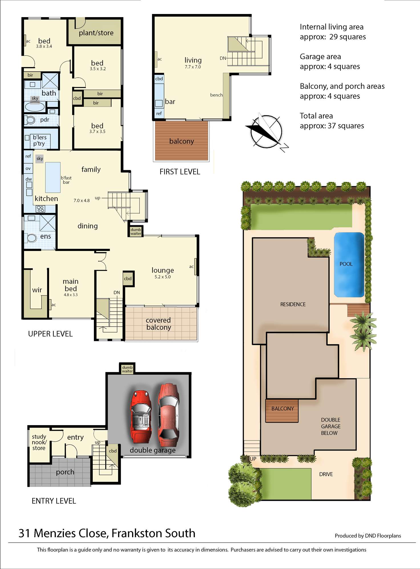 Floorplan of Homely house listing, 31 Menzies Close, Frankston South VIC 3199