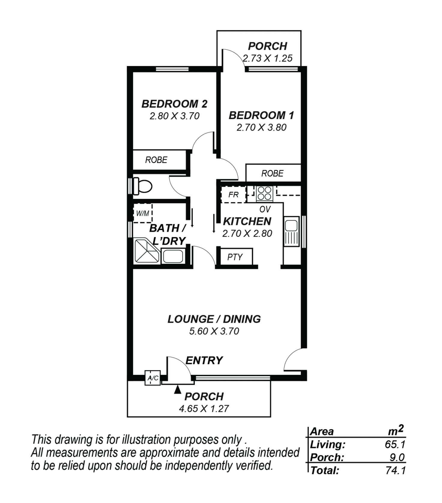 Floorplan of Homely unit listing, 11/4 Shepherds Hill Road, Bedford Park SA 5042