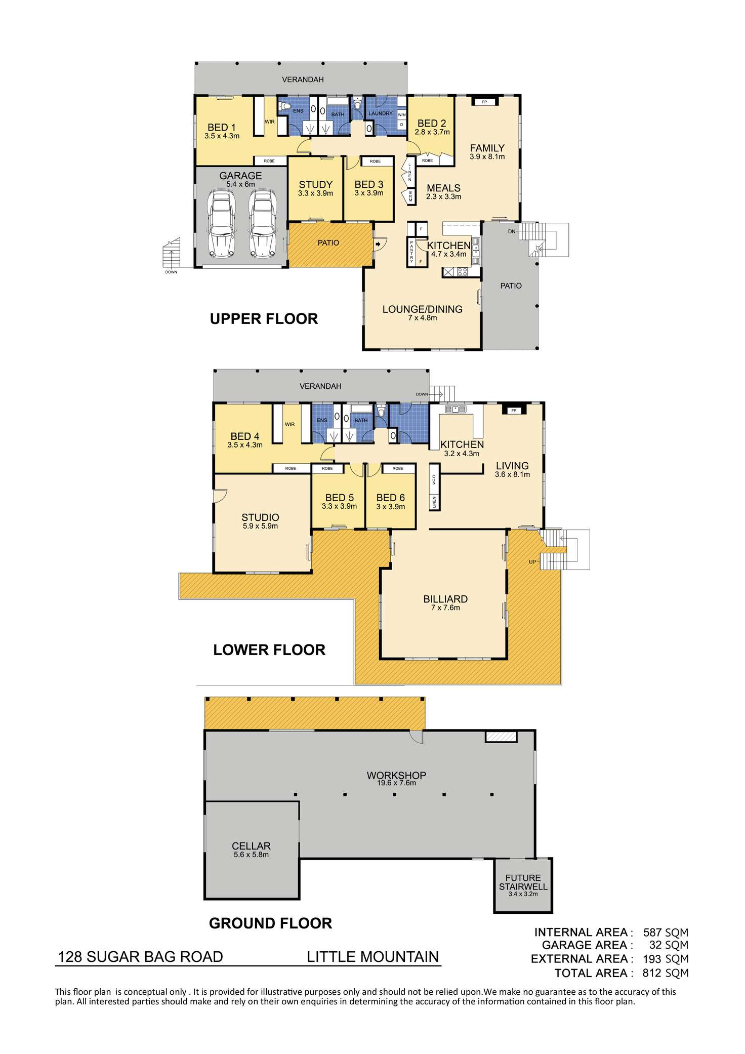 Floorplan of Homely house listing, 128 Sugar Bag Road, Little Mountain QLD 4551