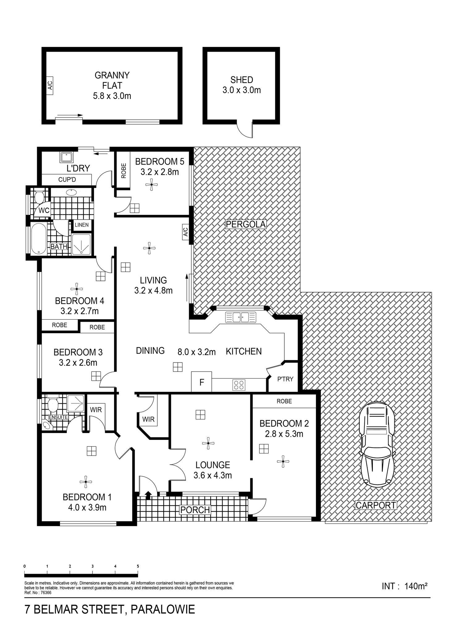 Floorplan of Homely house listing, 7 Belmar Street, Paralowie SA 5108
