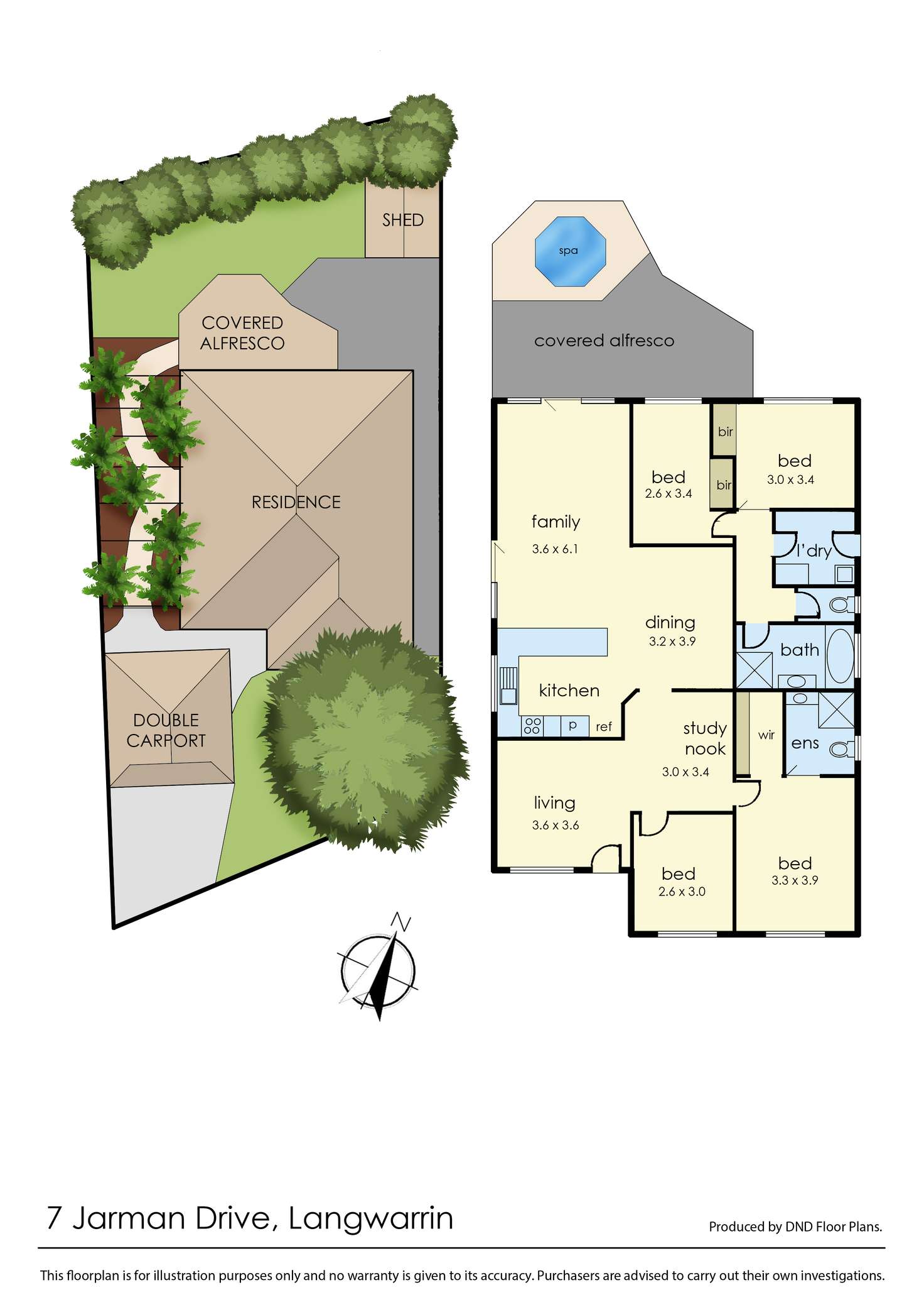 Floorplan of Homely house listing, 7 Jarman Drive, Langwarrin VIC 3910