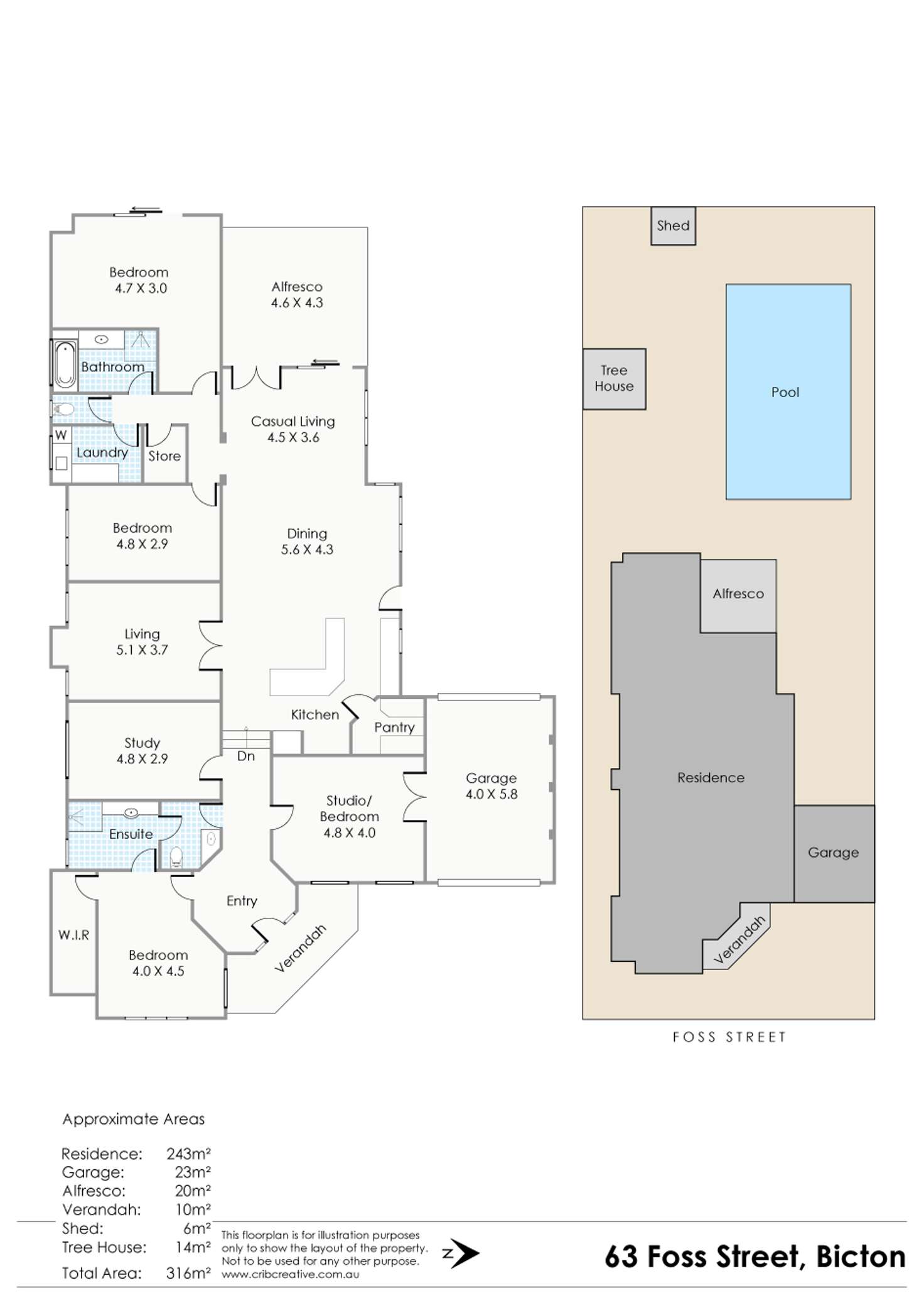 Floorplan of Homely house listing, 63 Foss Street, Bicton WA 6157