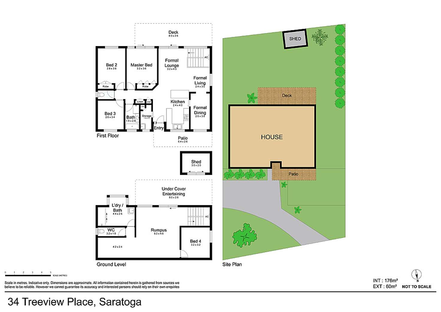Floorplan of Homely house listing, 34 Treeview Place, Saratoga NSW 2251