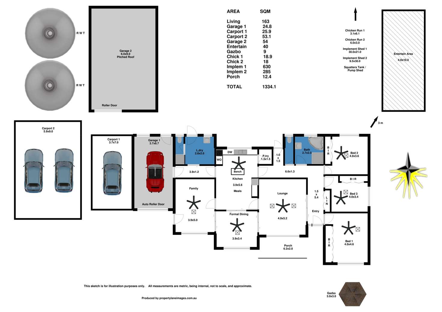 Floorplan of Homely house listing, 122 Dawkins Road, Lewiston SA 5501