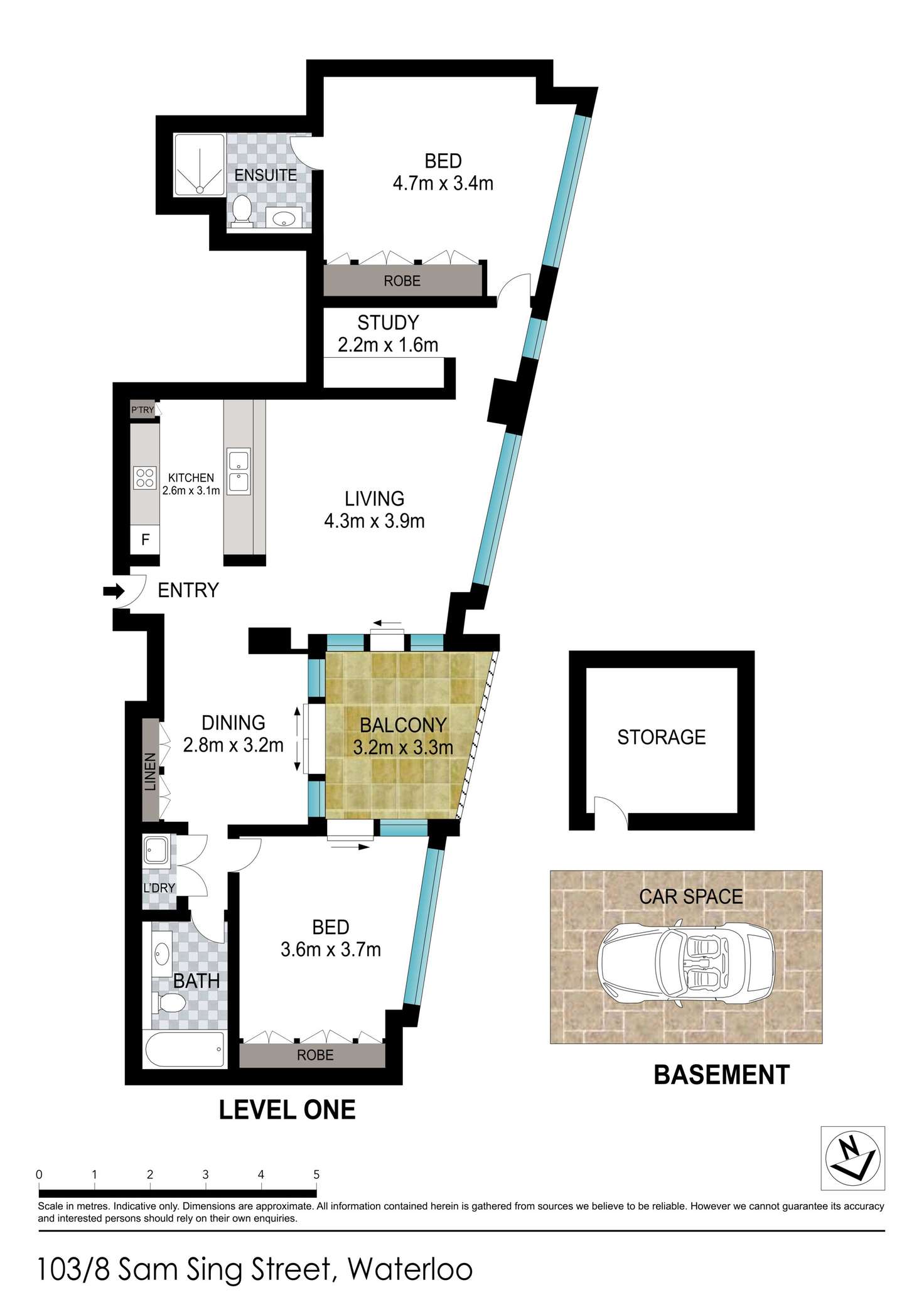 Floorplan of Homely apartment listing, 103/8 Sam Sing Street, Waterloo NSW 2017