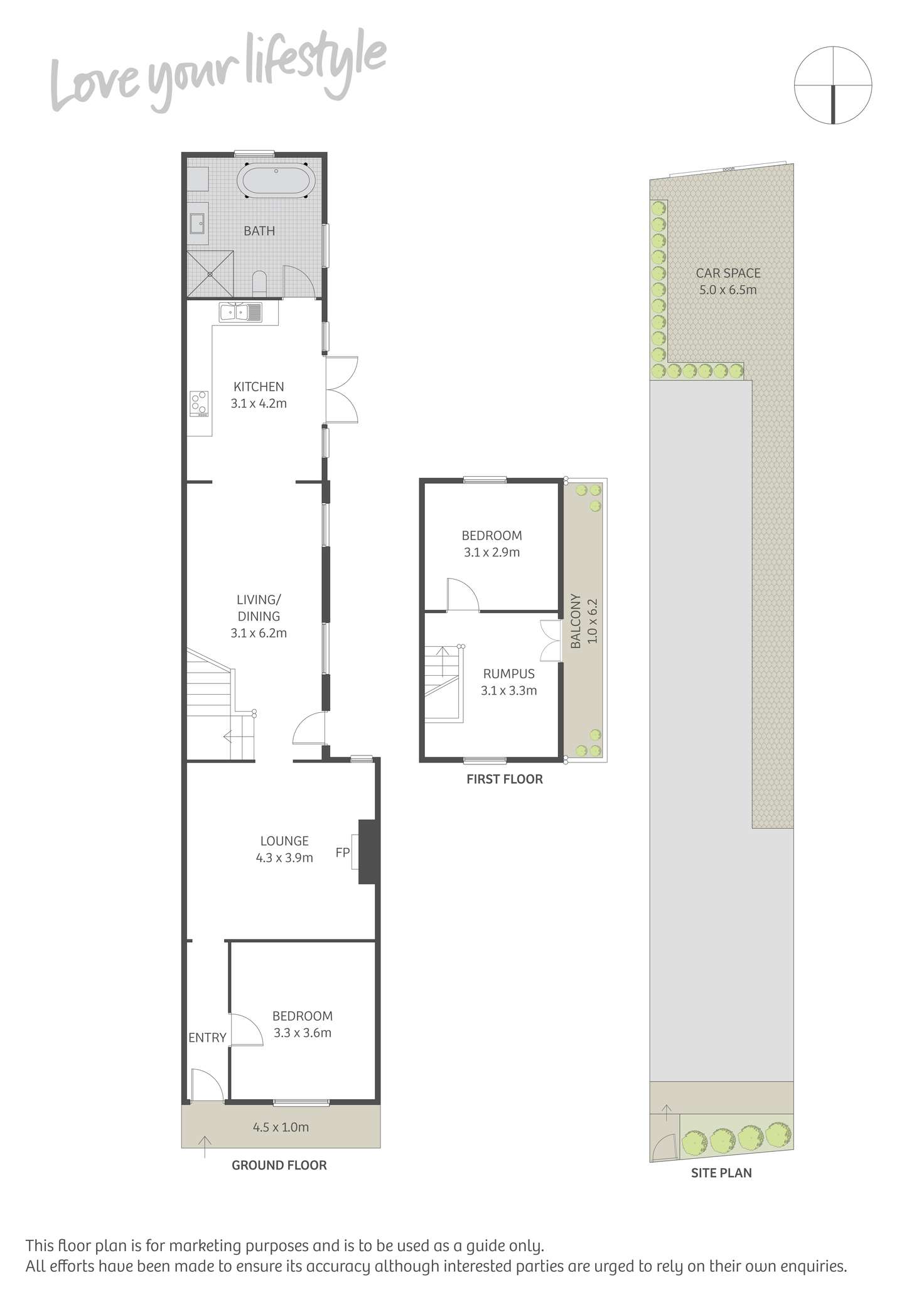 Floorplan of Homely house listing, 15 Hansard Street, Zetland NSW 2017