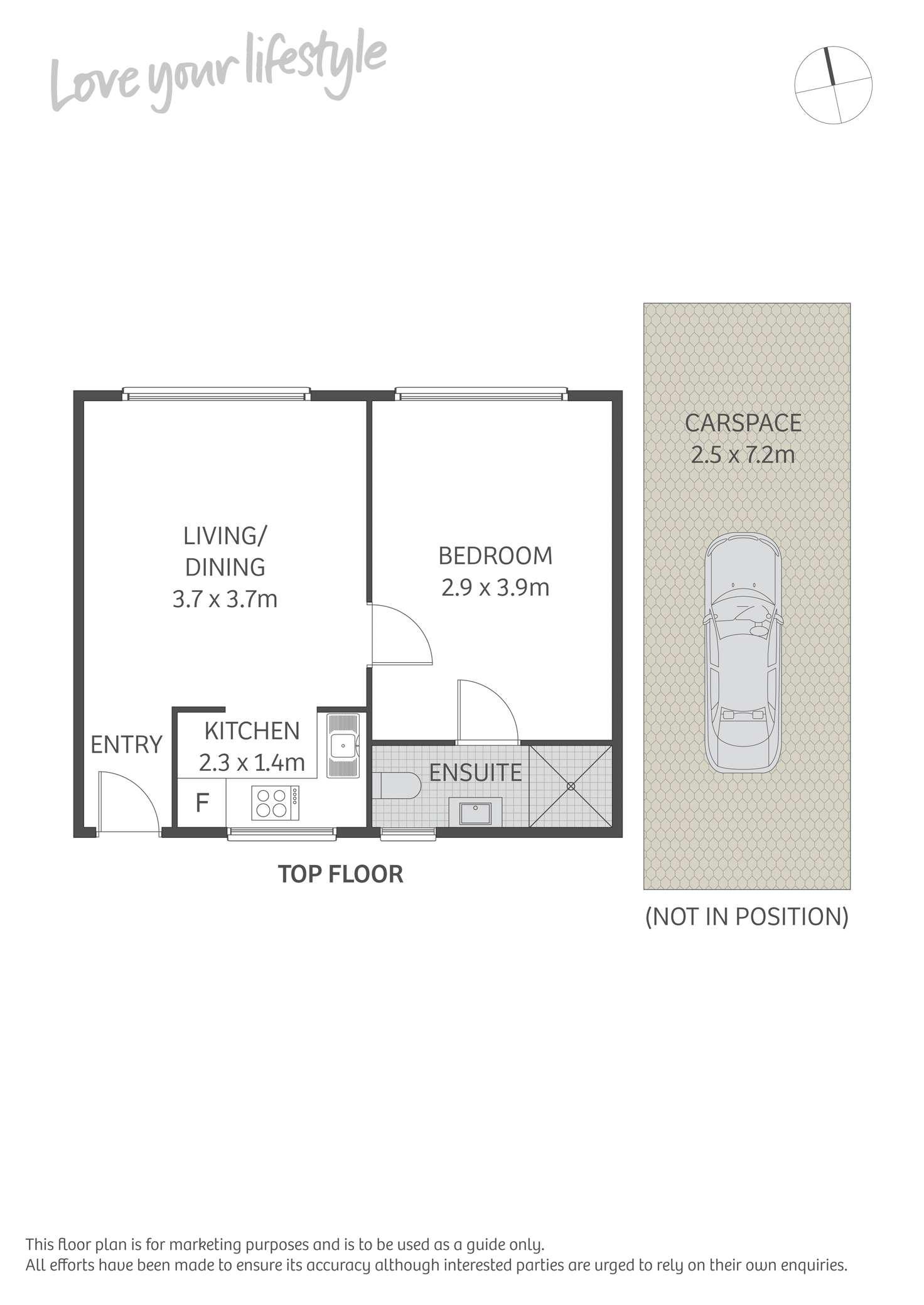 Floorplan of Homely apartment listing, 7/27-31 St Marys Street, Camperdown NSW 2050