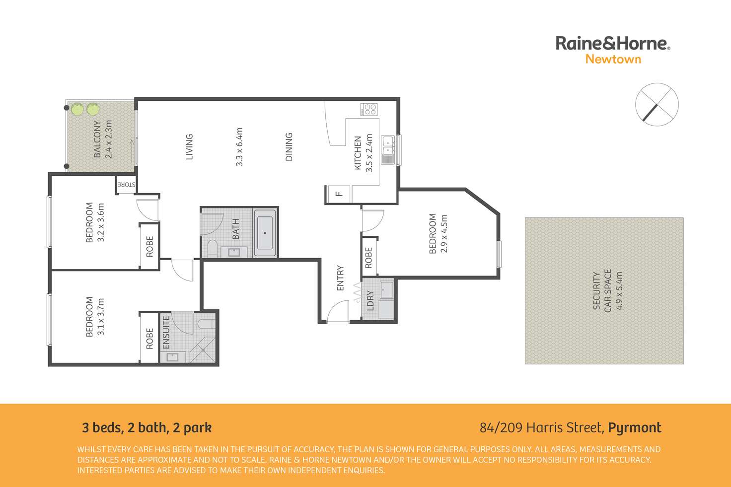 Floorplan of Homely apartment listing, 84/209 Harris Street, Pyrmont NSW 2009