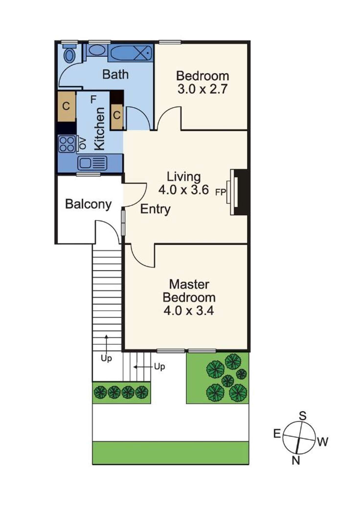 Floorplan of Homely apartment listing, 7/16 Marine Parade, St Kilda VIC 3182