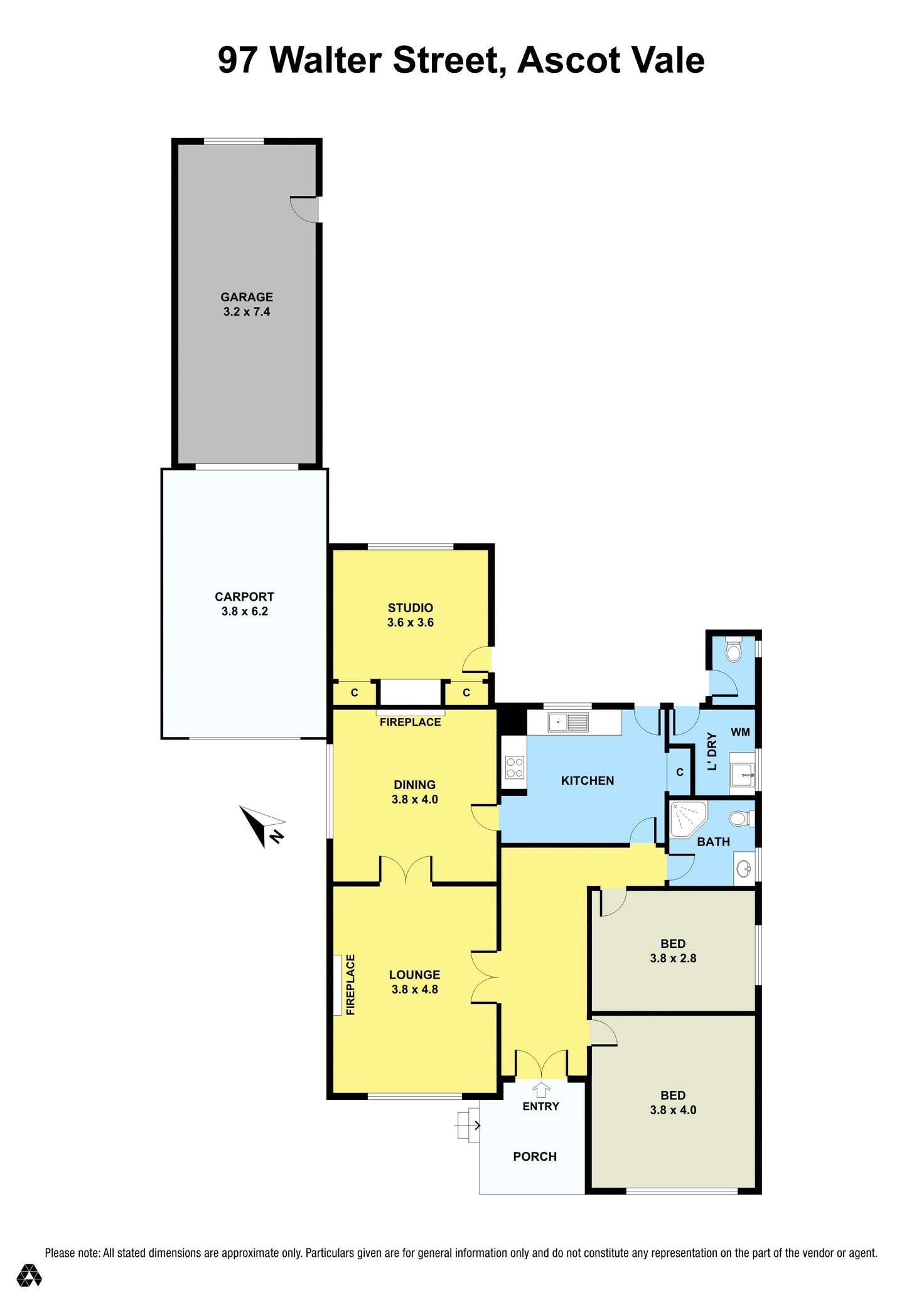 Floorplan of Homely house listing, 97 Walter Street, Ascot Vale VIC 3032