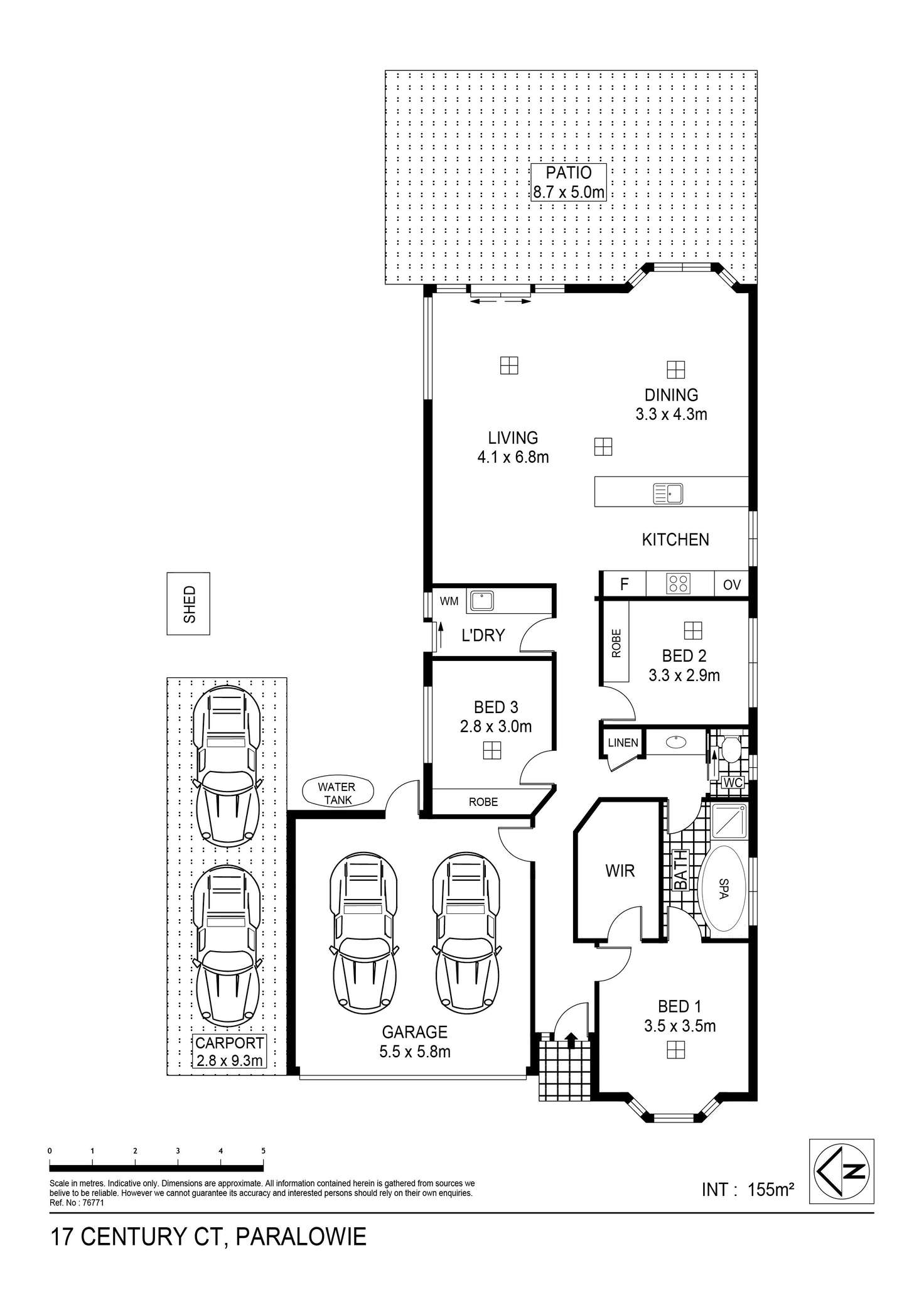 Floorplan of Homely house listing, 17 Century Court, Paralowie SA 5108