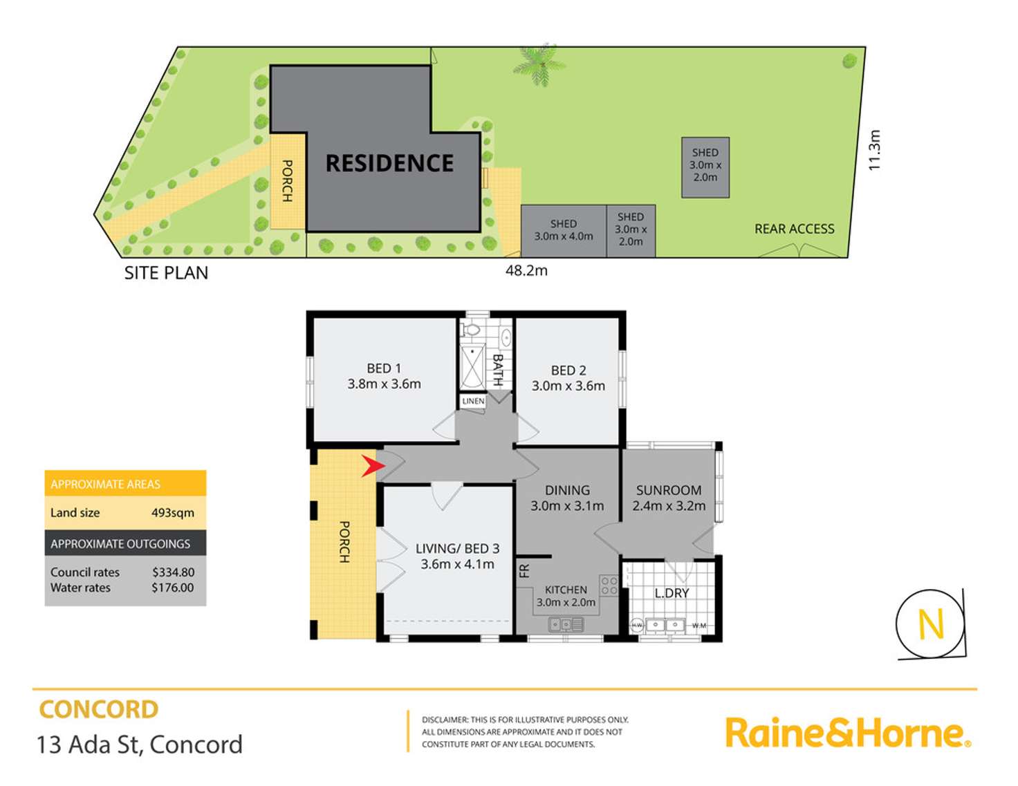 Floorplan of Homely house listing, 13 Ada Street, Concord NSW 2137