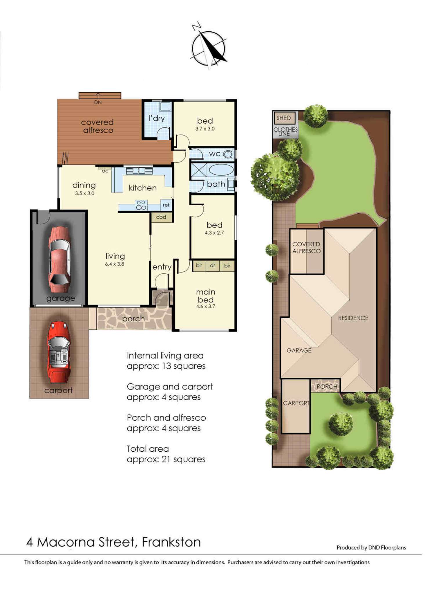 Floorplan of Homely house listing, 4 Macorna Street, Frankston VIC 3199