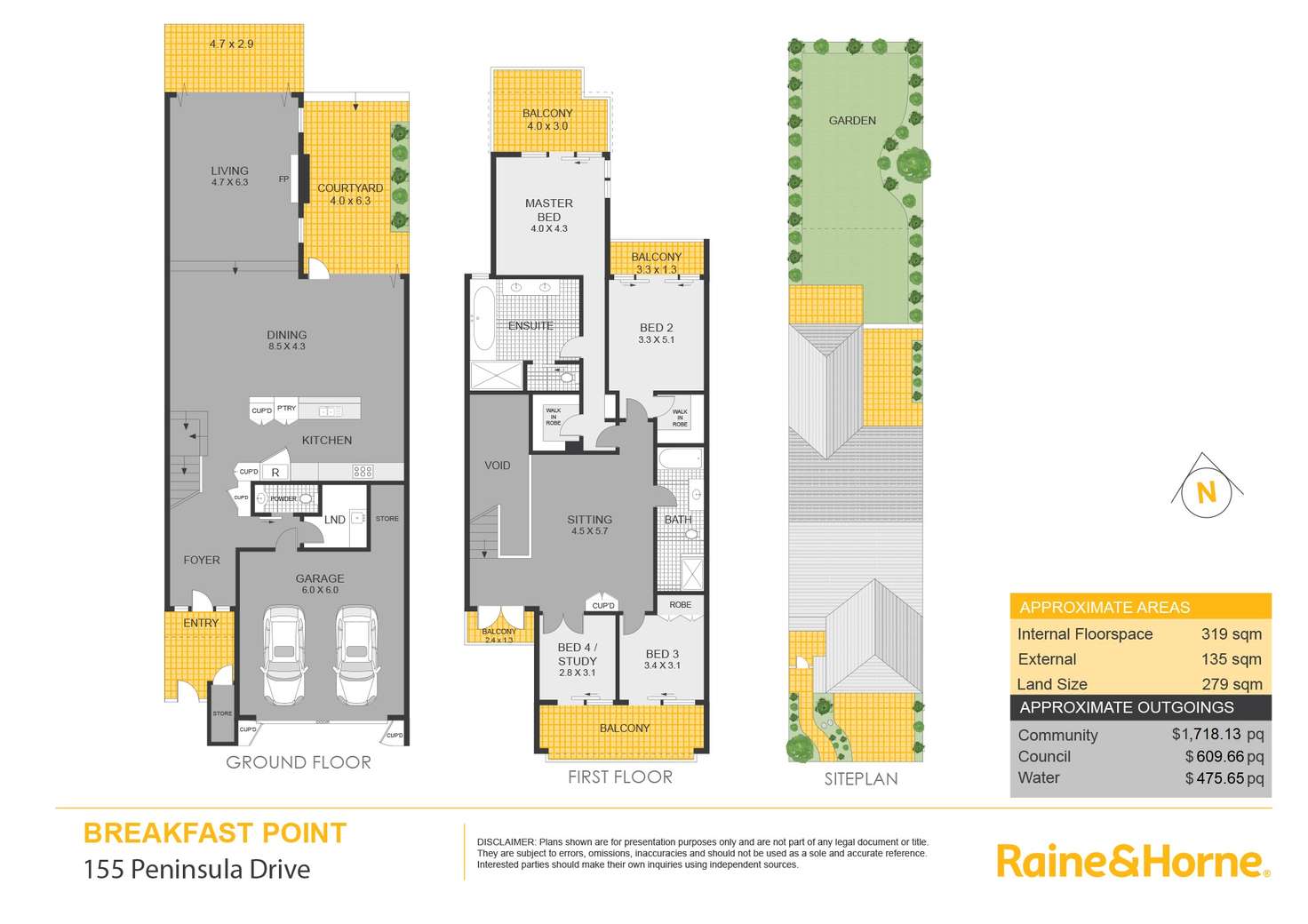 Floorplan of Homely house listing, 155 Peninsula Drive, Breakfast Point NSW 2137