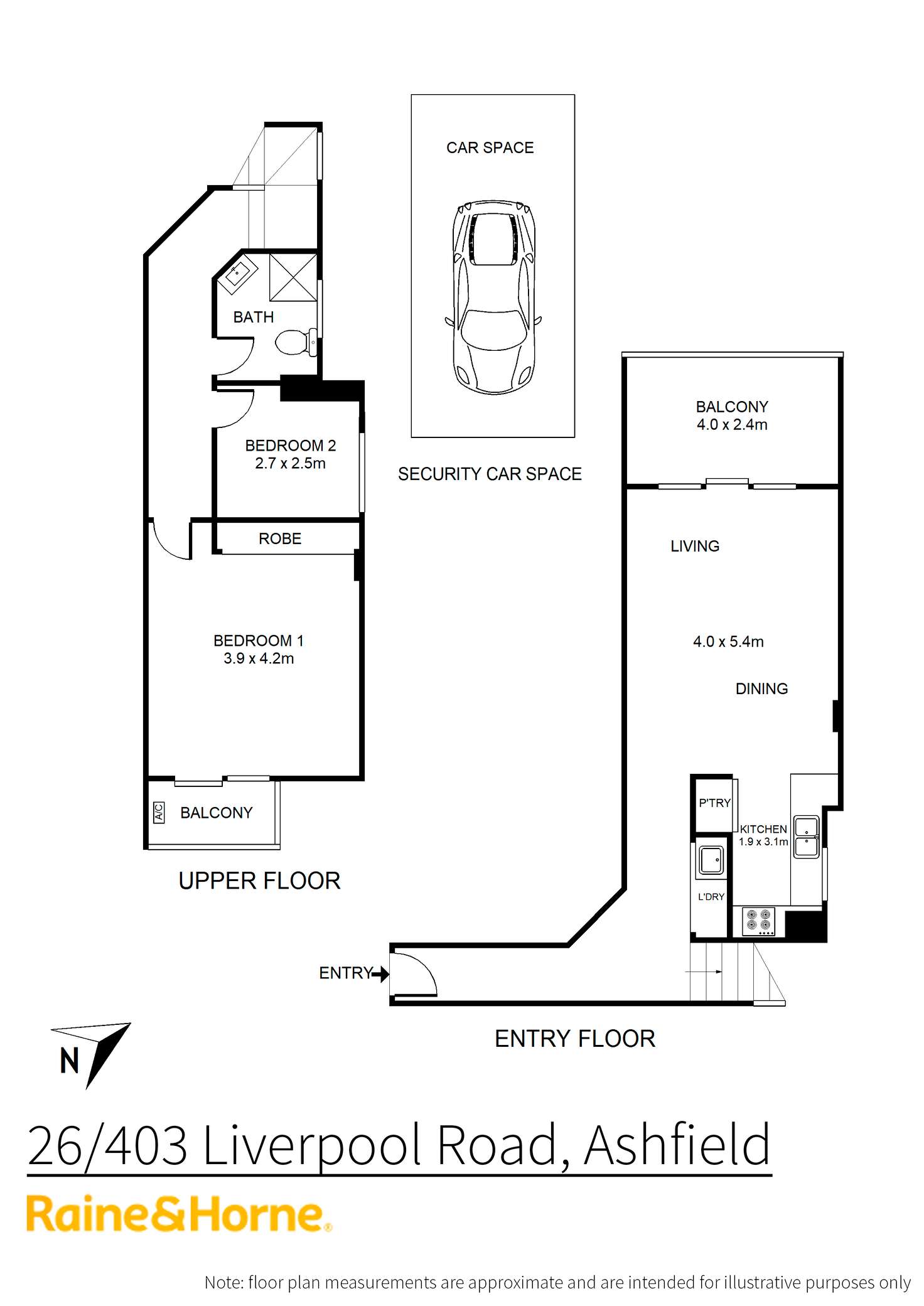 Floorplan of Homely unit listing, 26/403 Liverpool Road, Ashfield NSW 2131
