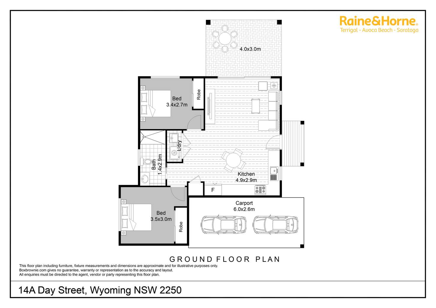 Floorplan of Homely house listing, 14A Day Street, Wyoming NSW 2250