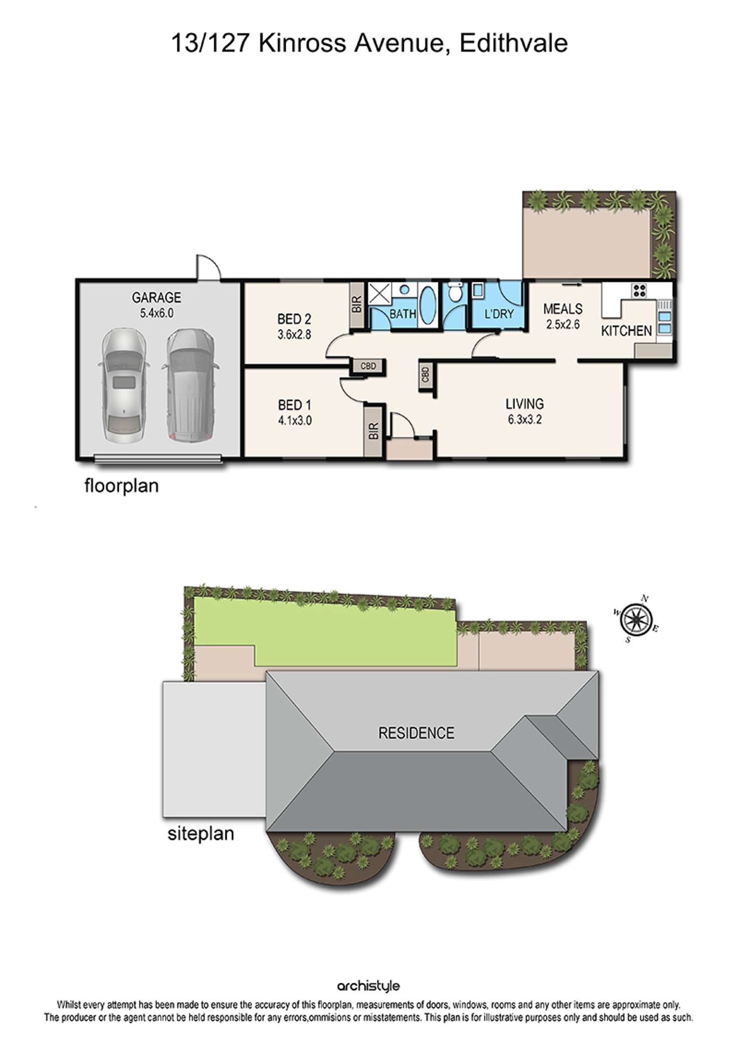 Floorplan of Homely house listing, 13/127 Kinross Avenue, Edithvale VIC 3196