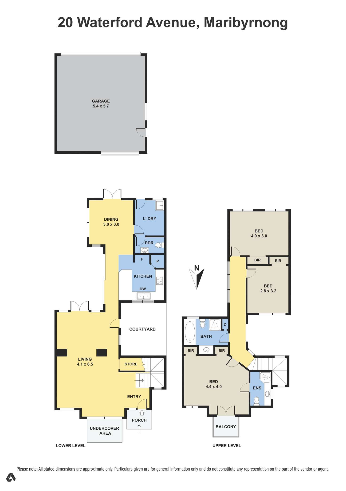 Floorplan of Homely house listing, 20 Waterford Avenue, Maribyrnong VIC 3032