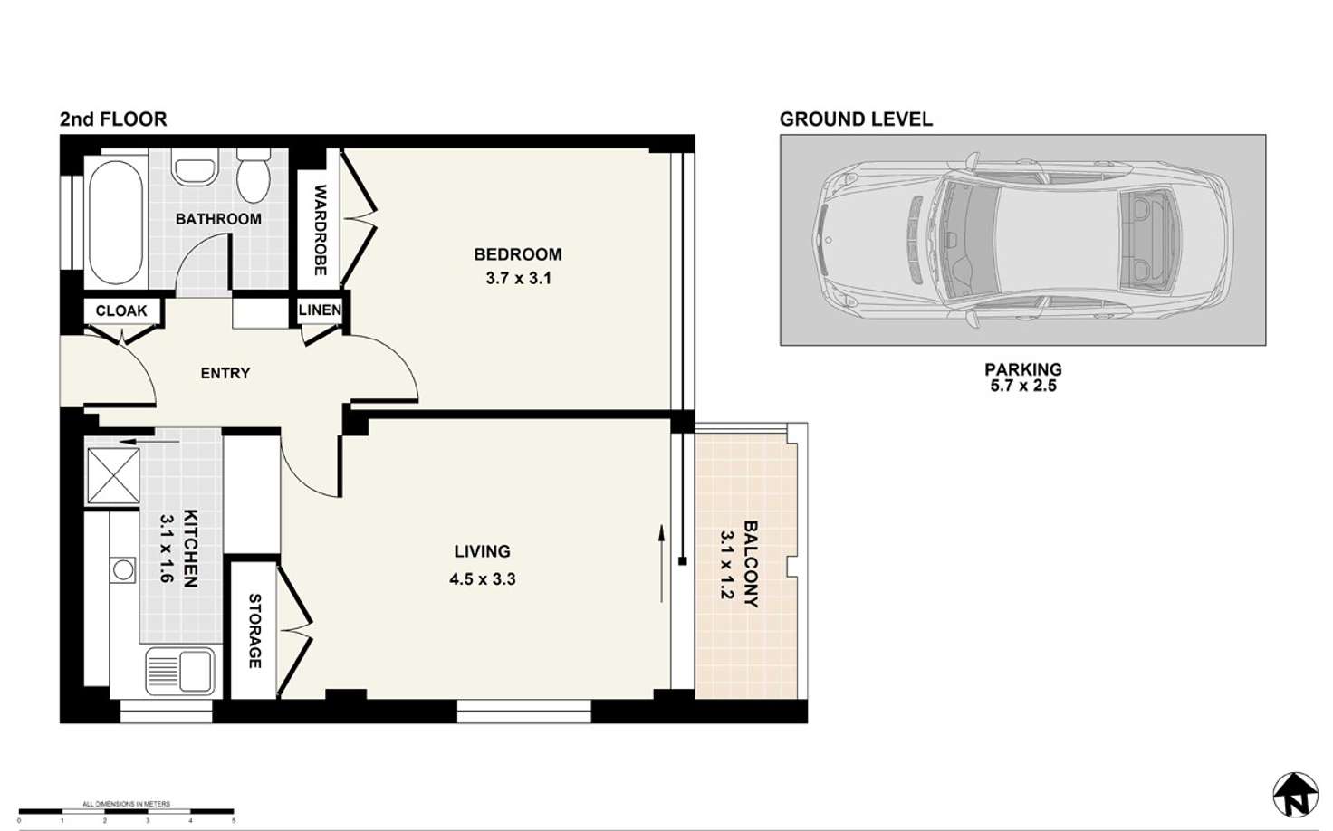 Floorplan of Homely unit listing, 21/32 Carabella Street, Kirribilli NSW 2061
