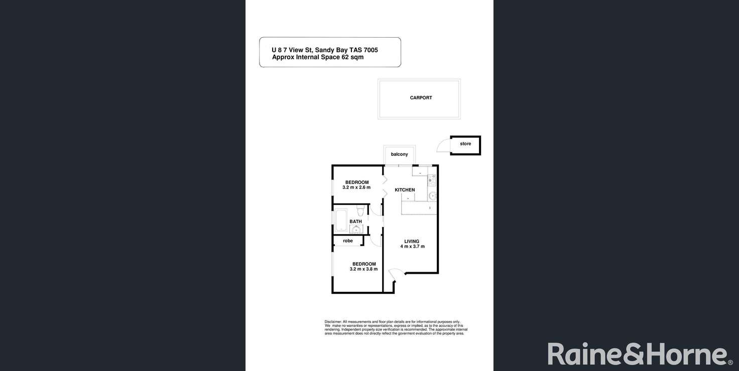 Floorplan of Homely apartment listing, 8/7 View Street, Sandy Bay TAS 7005