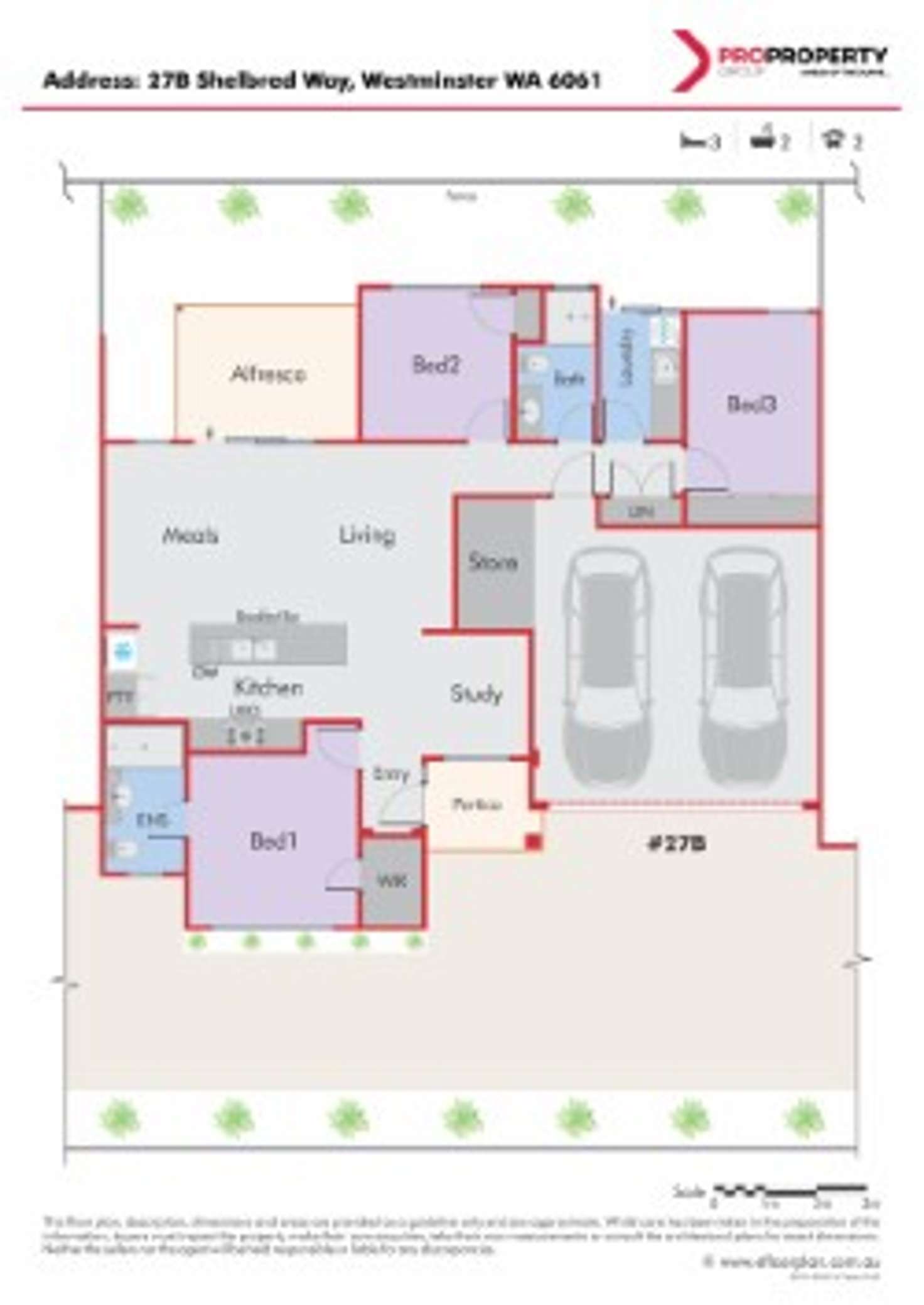 Floorplan of Homely villa listing, B/27 Shelbred Way, Westminster WA 6061