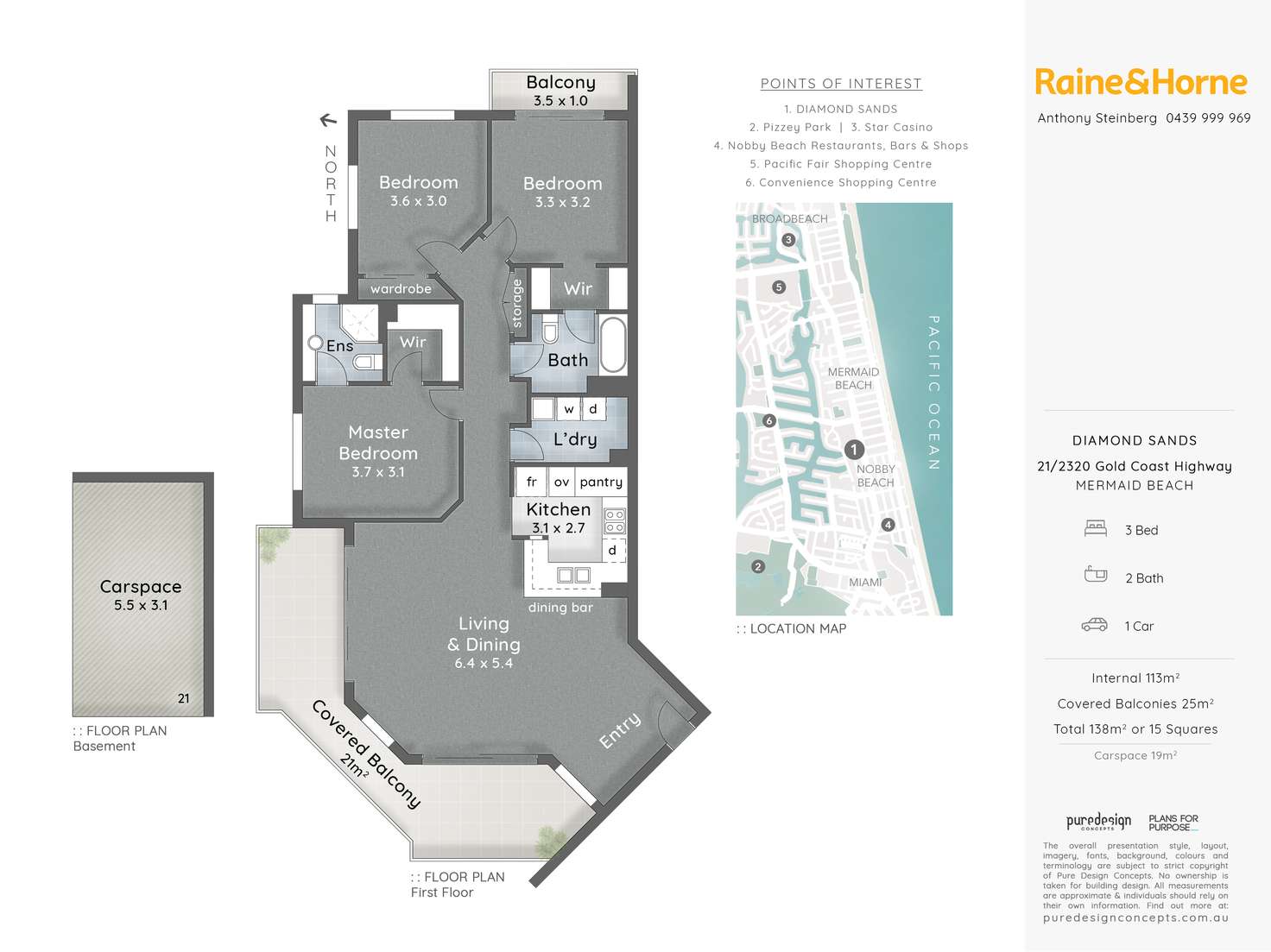 Floorplan of Homely apartment listing, 21/2320 Gold Coast Highway, Mermaid Beach QLD 4218