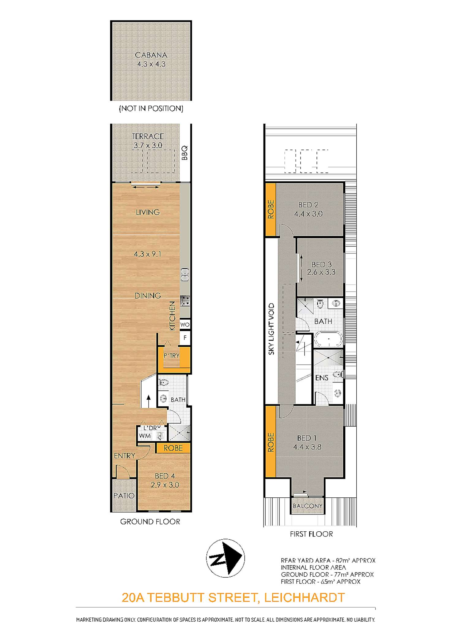 Floorplan of Homely house listing, 20A Tebbutt Street, Leichhardt NSW 2040