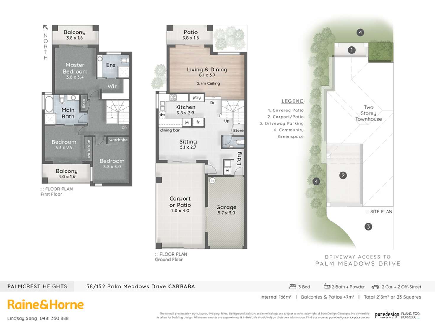 Floorplan of Homely house listing, 58/152 Palm Meadows Drive, Carrara QLD 4211