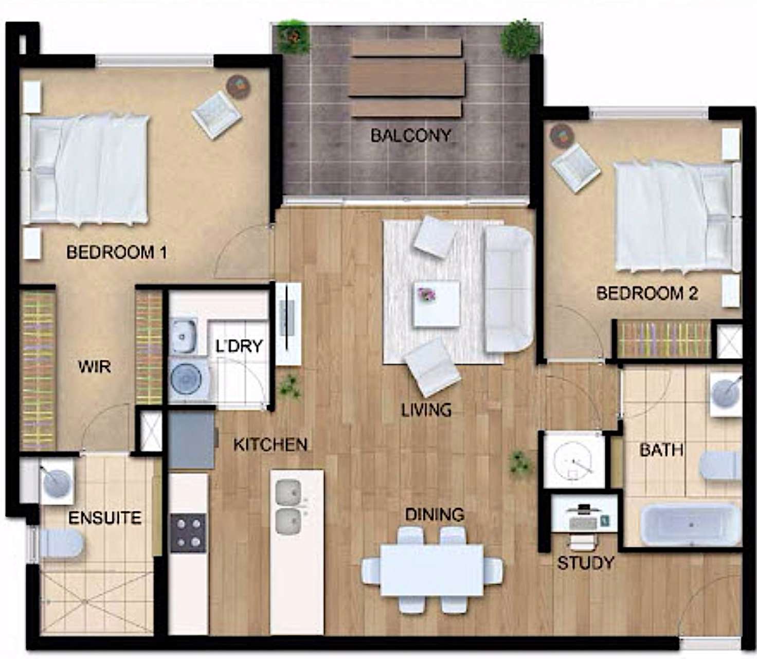 Floorplan of Homely unit listing, 5307/31 BOURTON ROAD, Merrimac QLD 4226