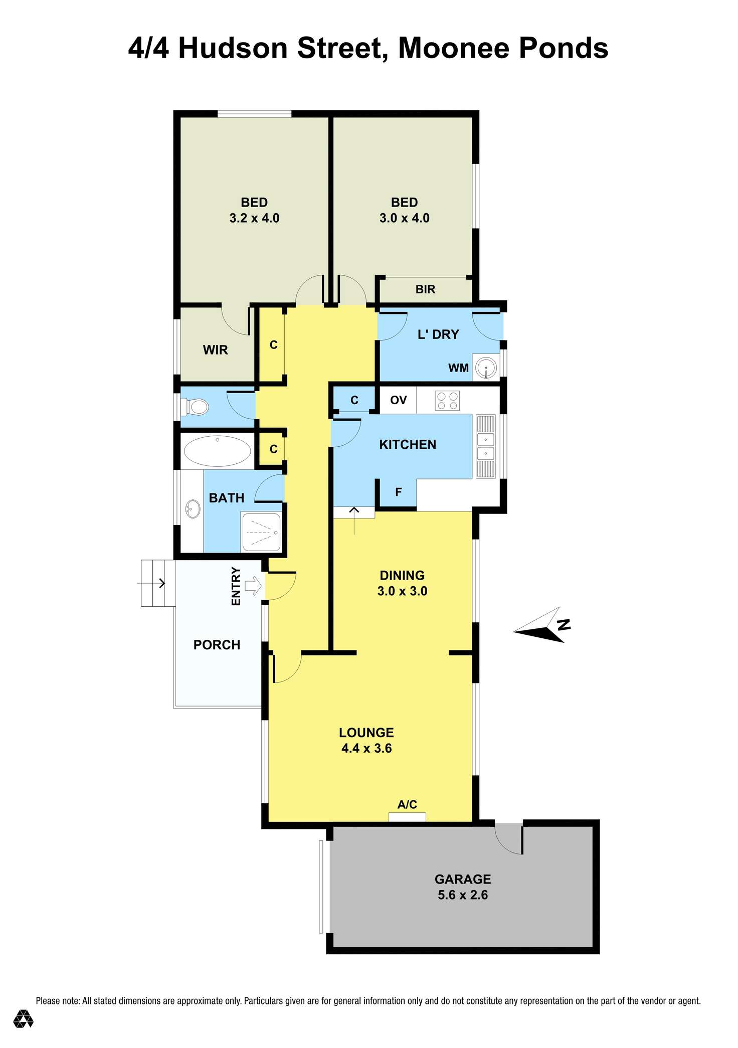 Floorplan of Homely unit listing, 4/4 Hudson Street, Moonee Ponds VIC 3039