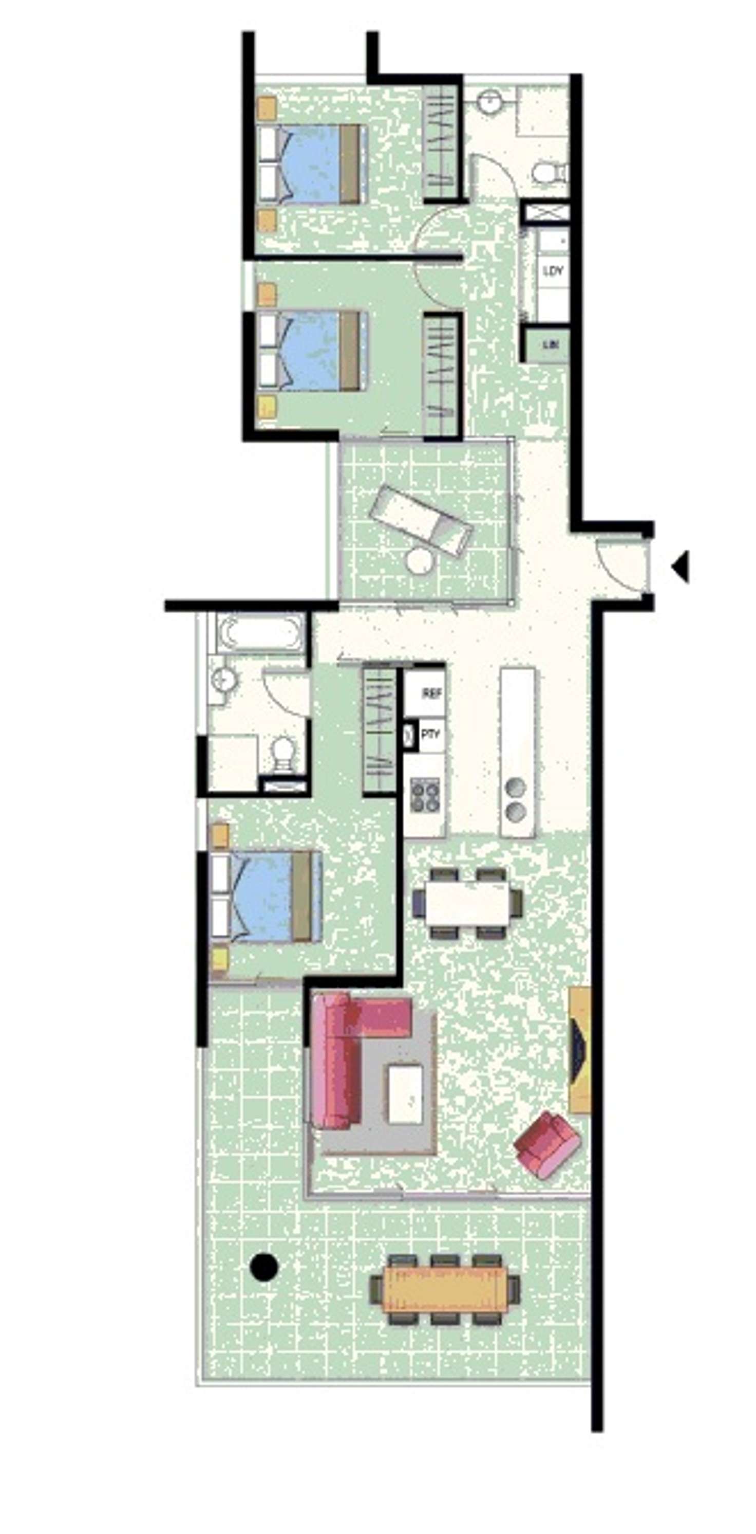 Floorplan of Homely apartment listing, 30/15 Walsh Street, Milton QLD 4064