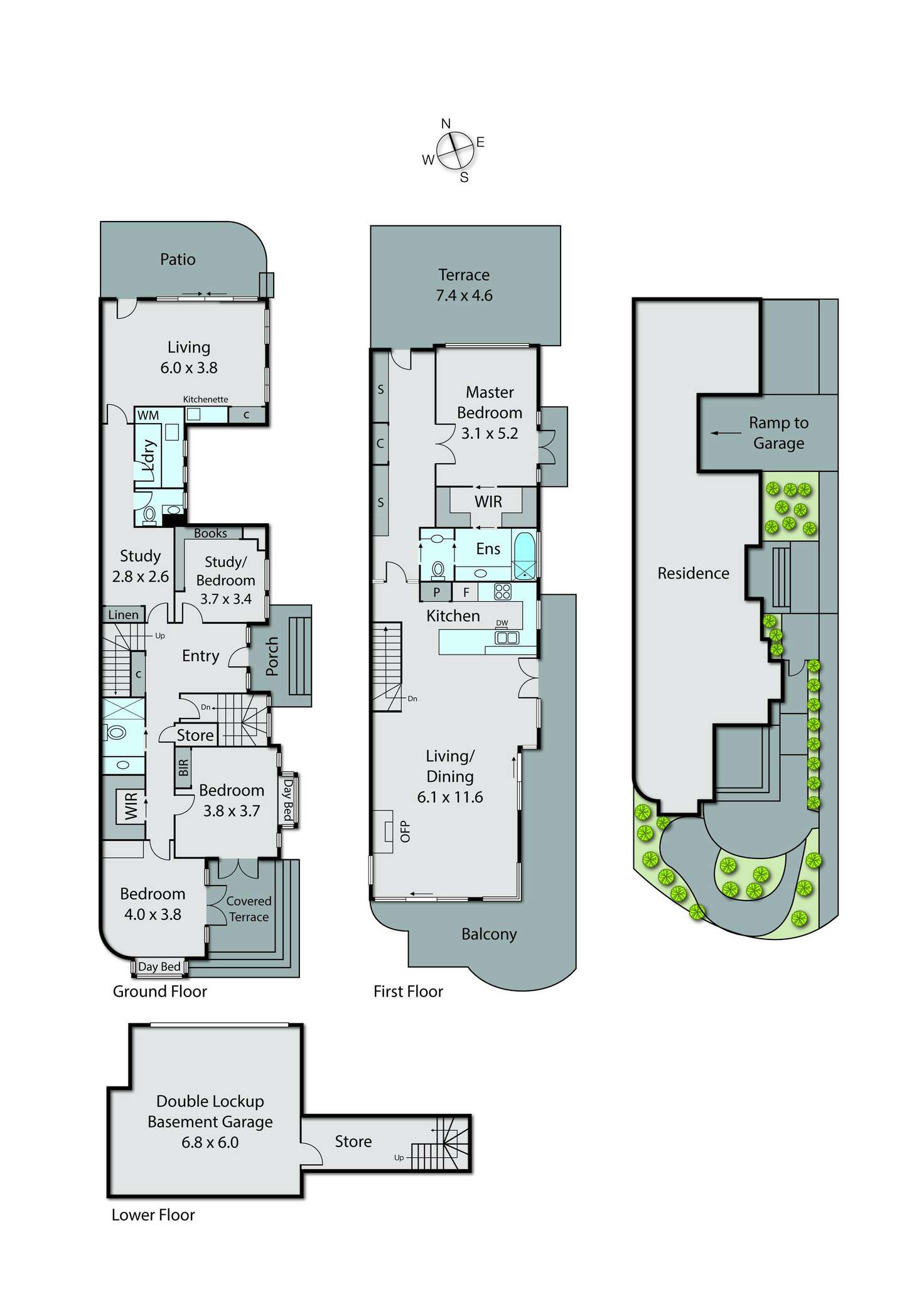 Floorplan of Homely townhouse listing, 170 Beach Road, Parkdale VIC 3195