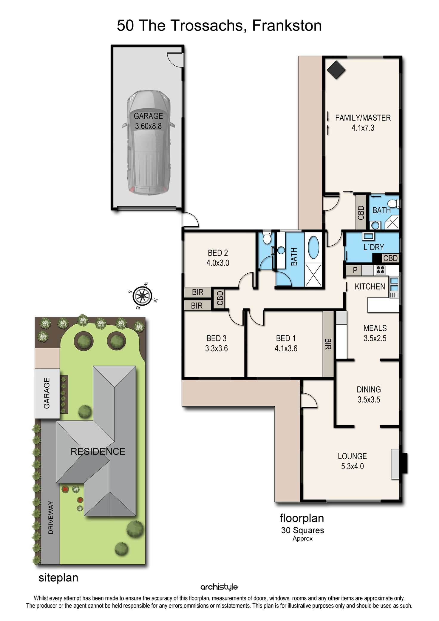 Floorplan of Homely house listing, 50 The Trossachs, Frankston VIC 3199